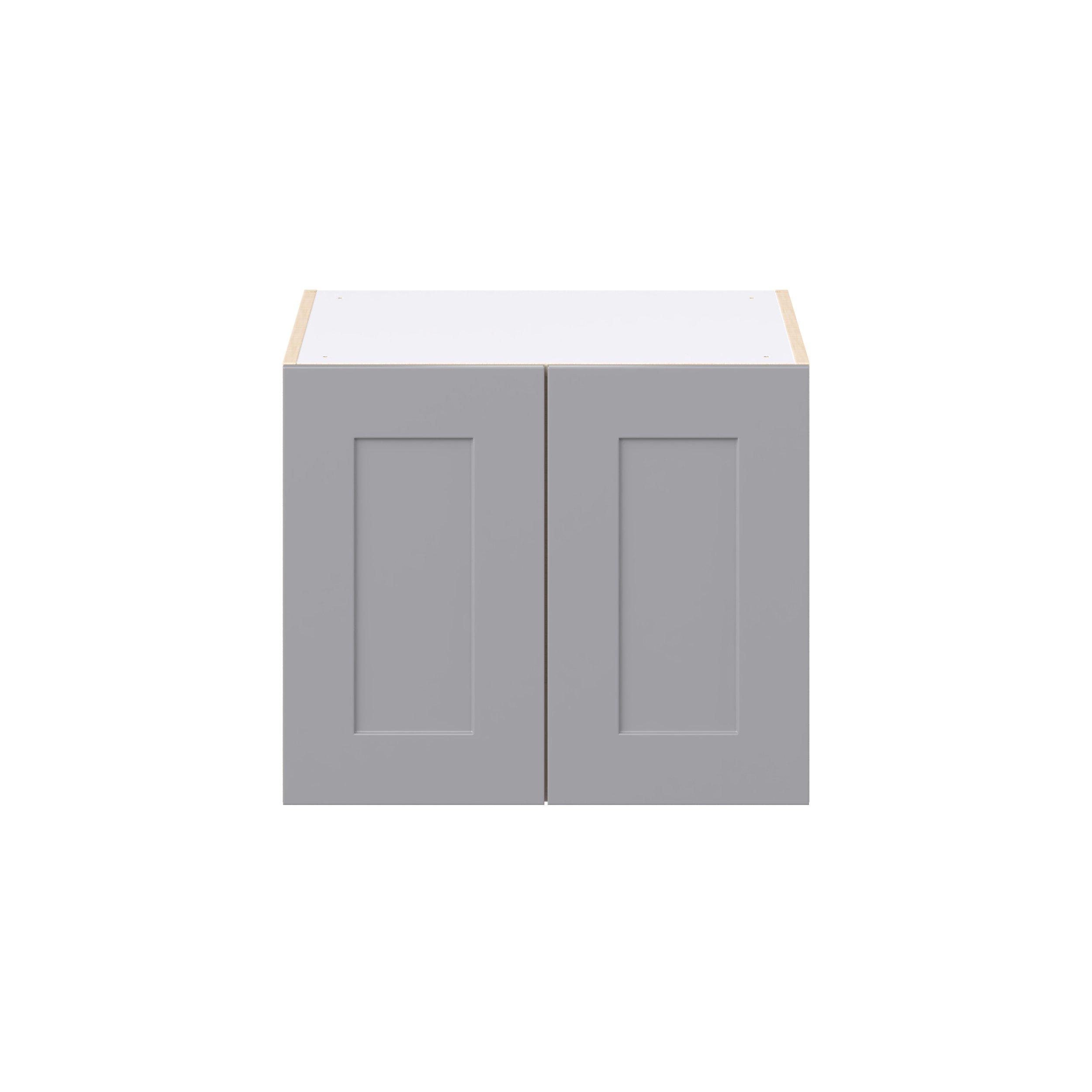 Candler 24 in. Painted Slate Gray Bridge Wall Cabinet