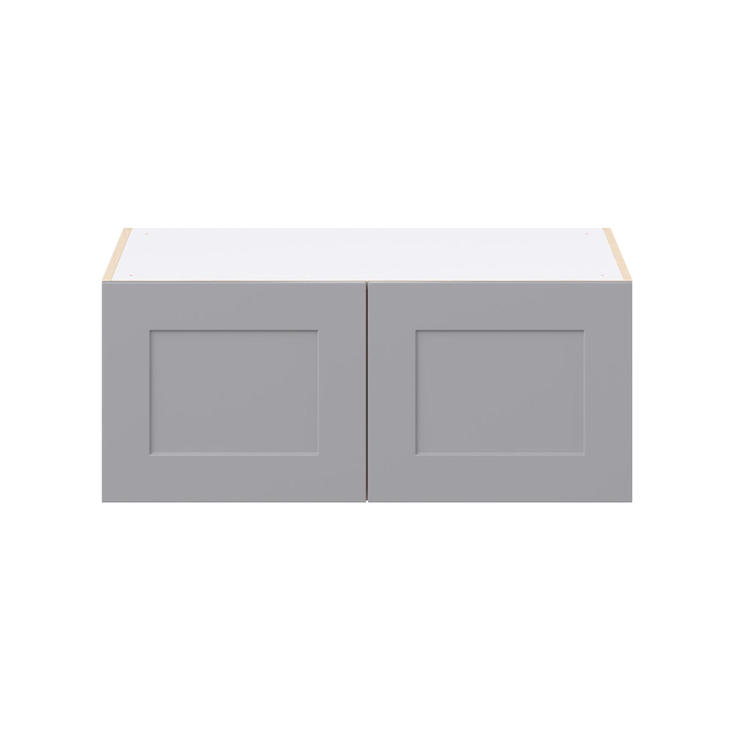 Candler 36 in. Painted Slate Gray Bridge Wall Cabinet