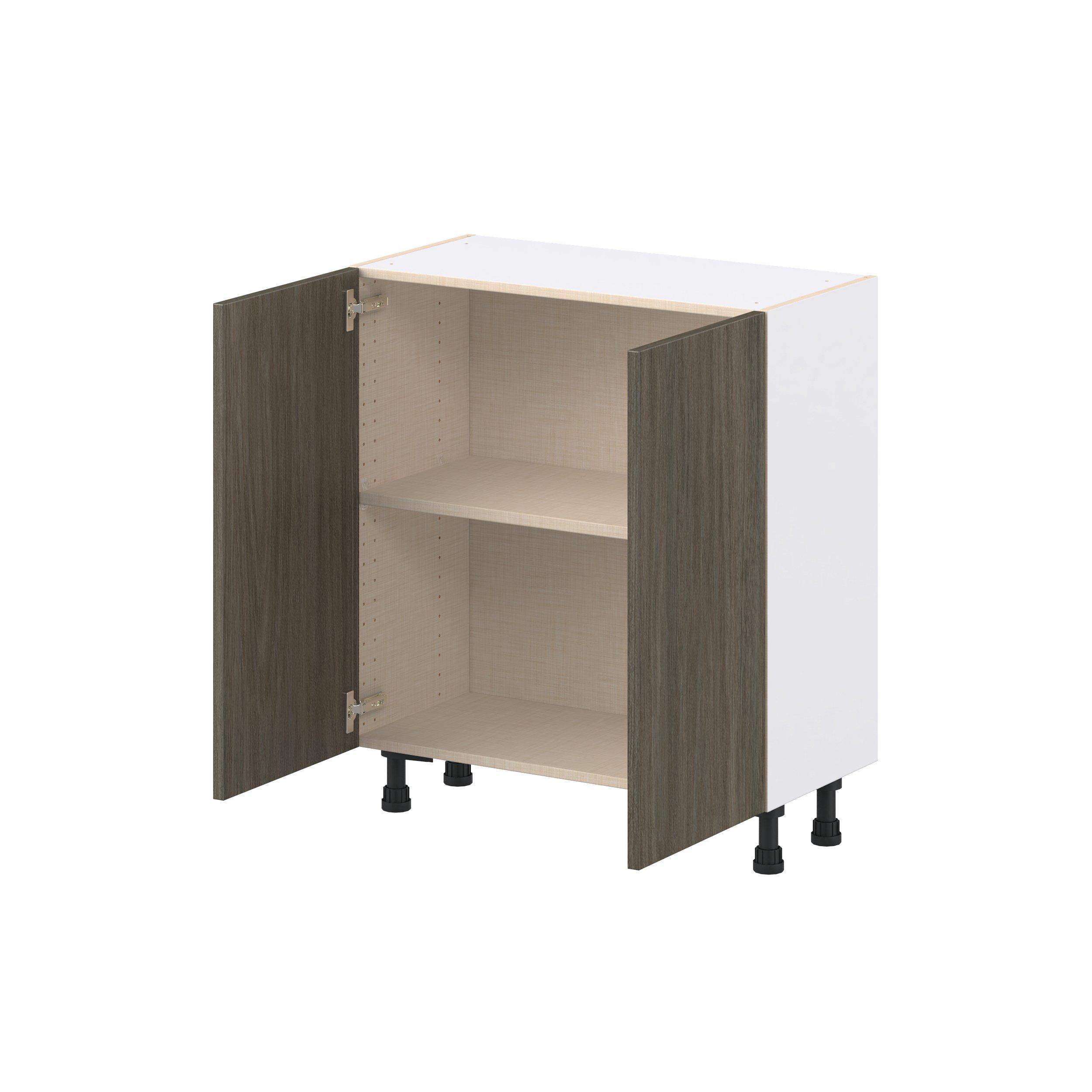 Glenwood 30 in. Burnt Walnut Shallow Base Cabinet