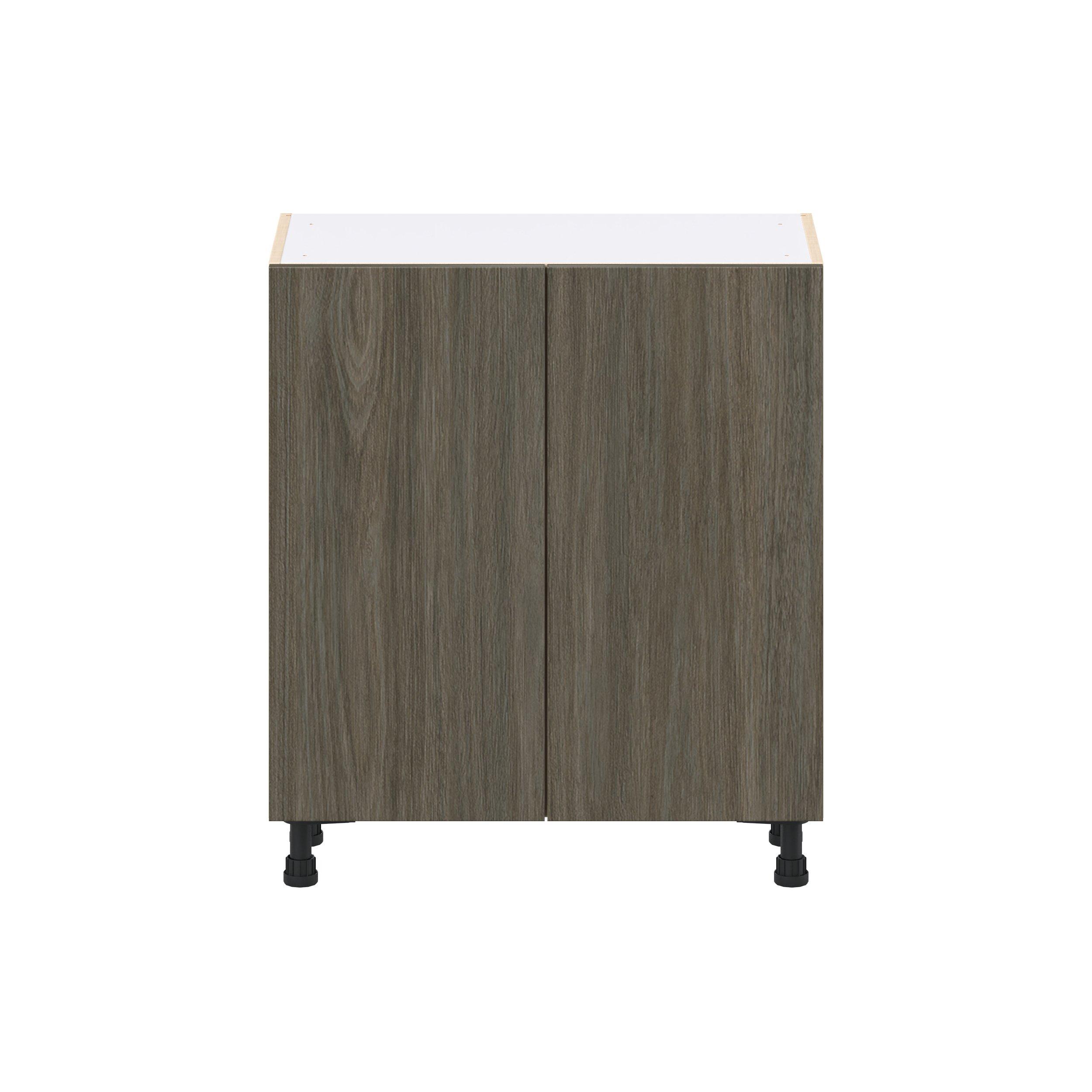 Glenwood 30 in. Burnt Walnut Shallow Base Cabinet