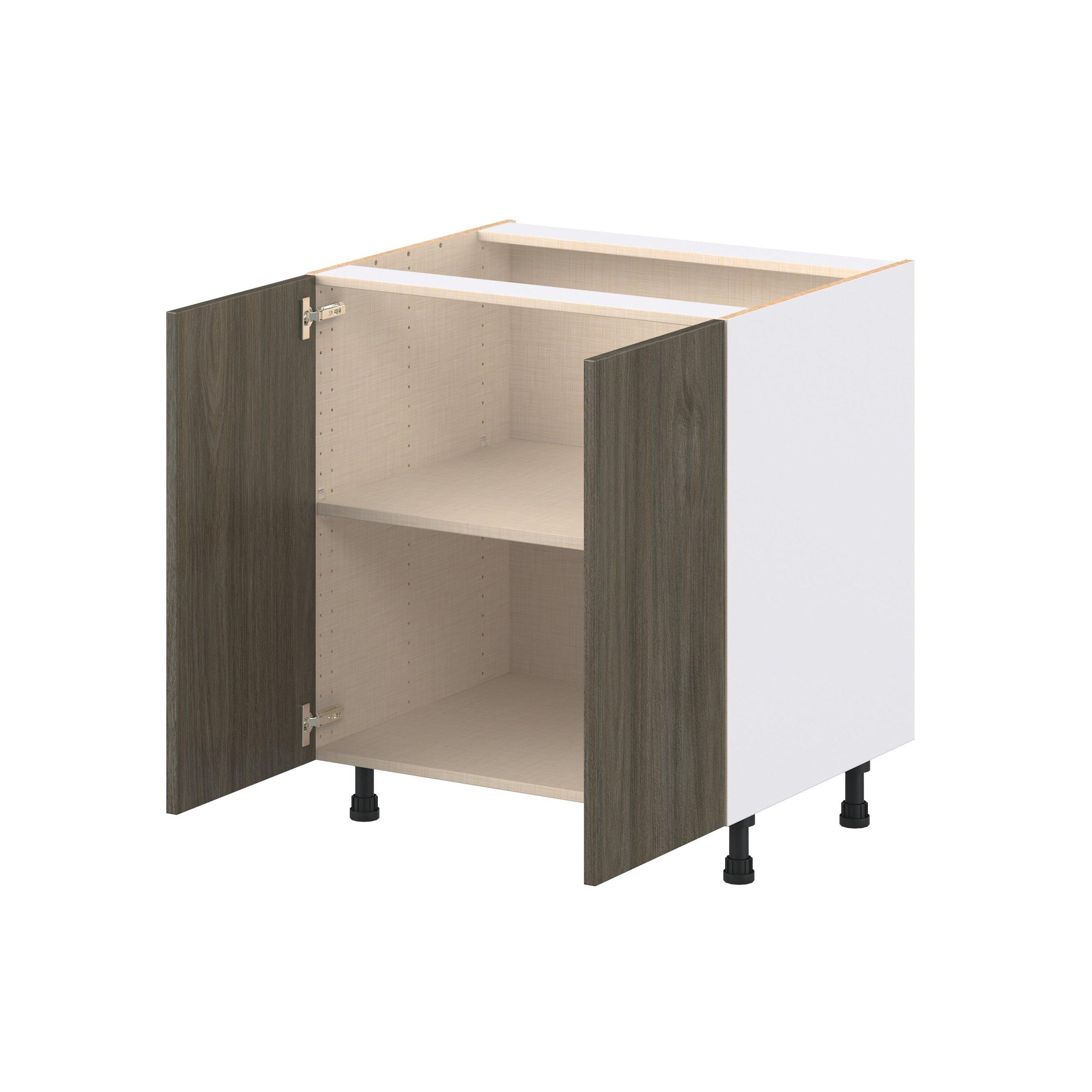 Glenwood 30 in. Burnt Walnut Door Base Cabinet