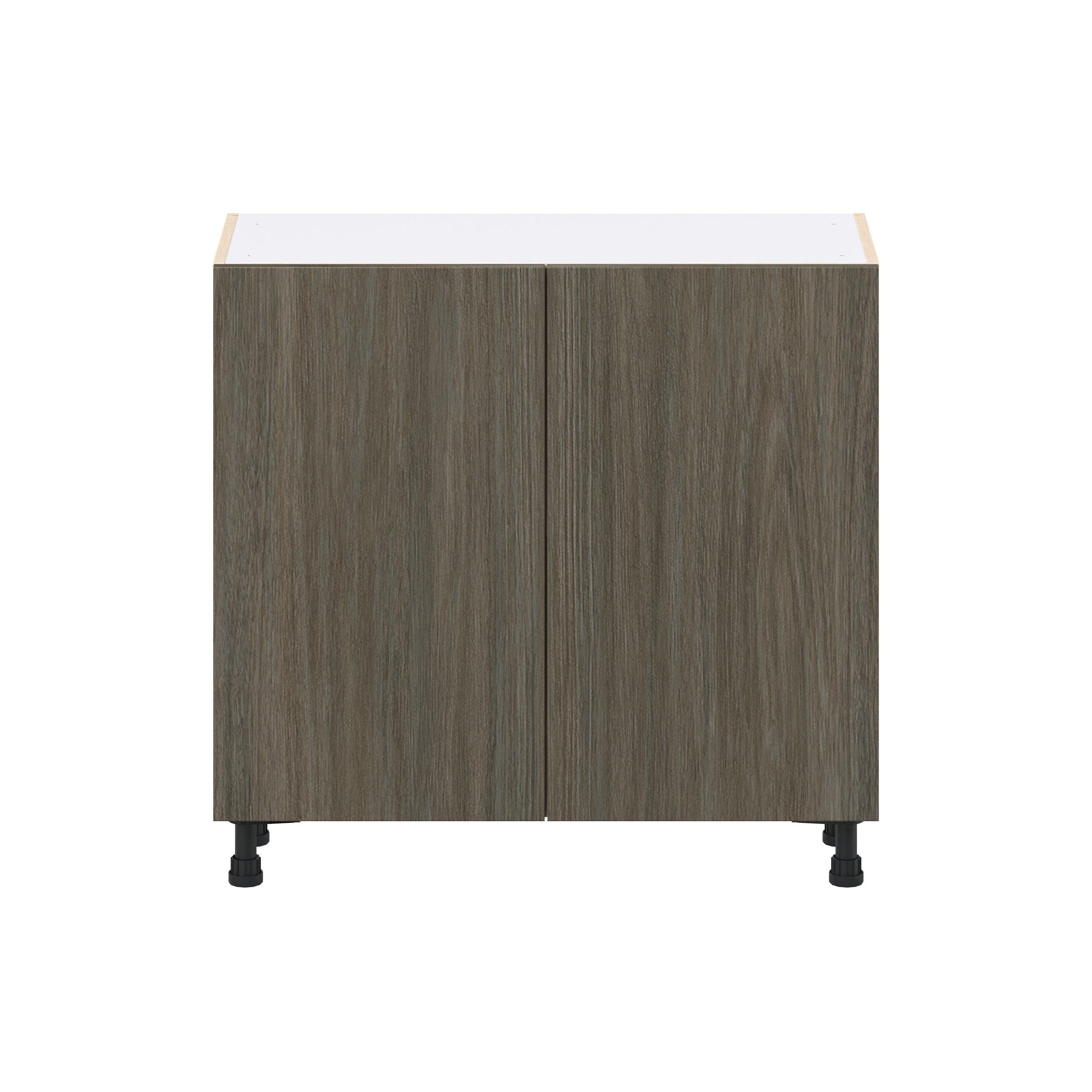 Glenwood 36 in. Burnt Walnut Shallow Base Cabinet
