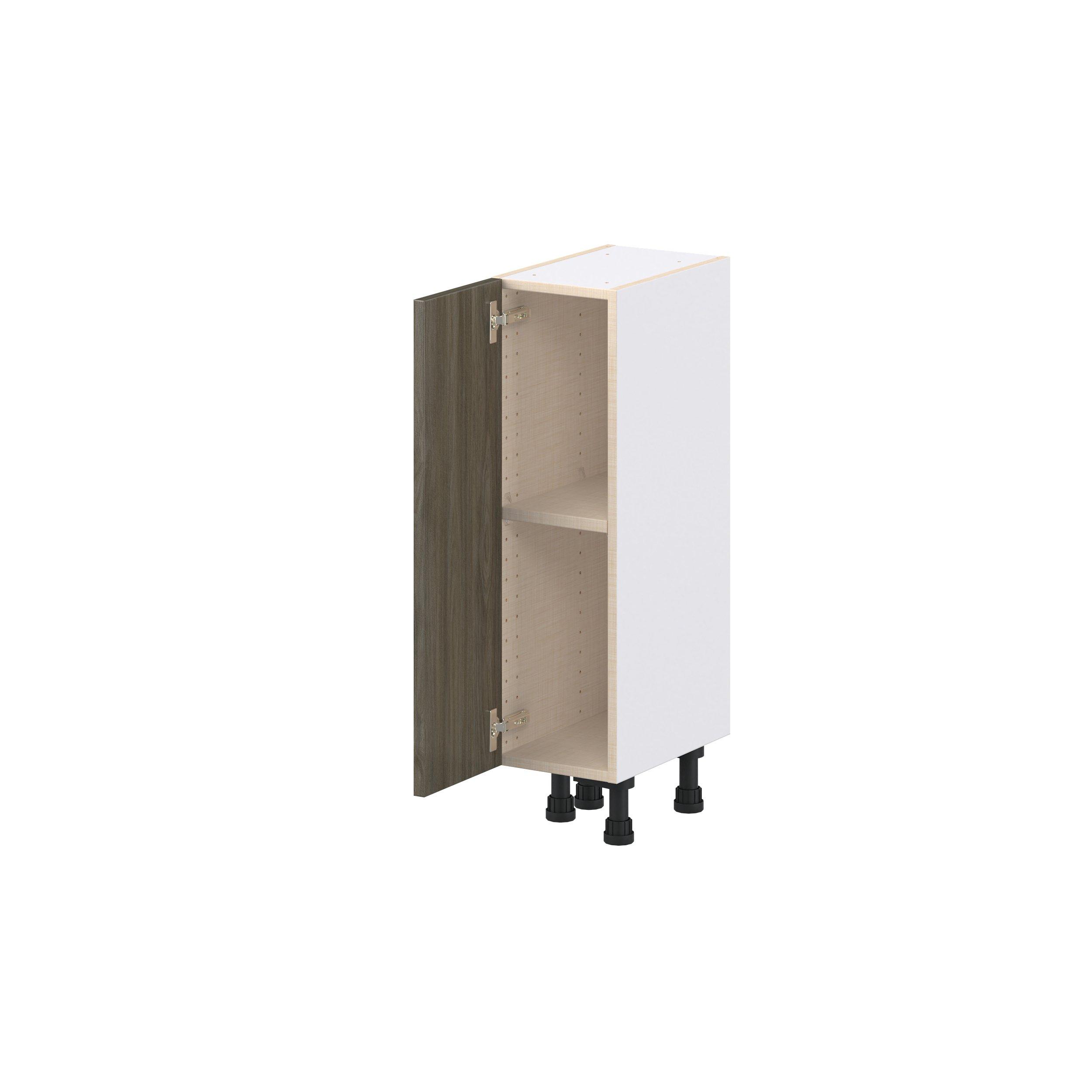 Glenwood 9 in. Burnt Walnut Shallow Base Cabinet