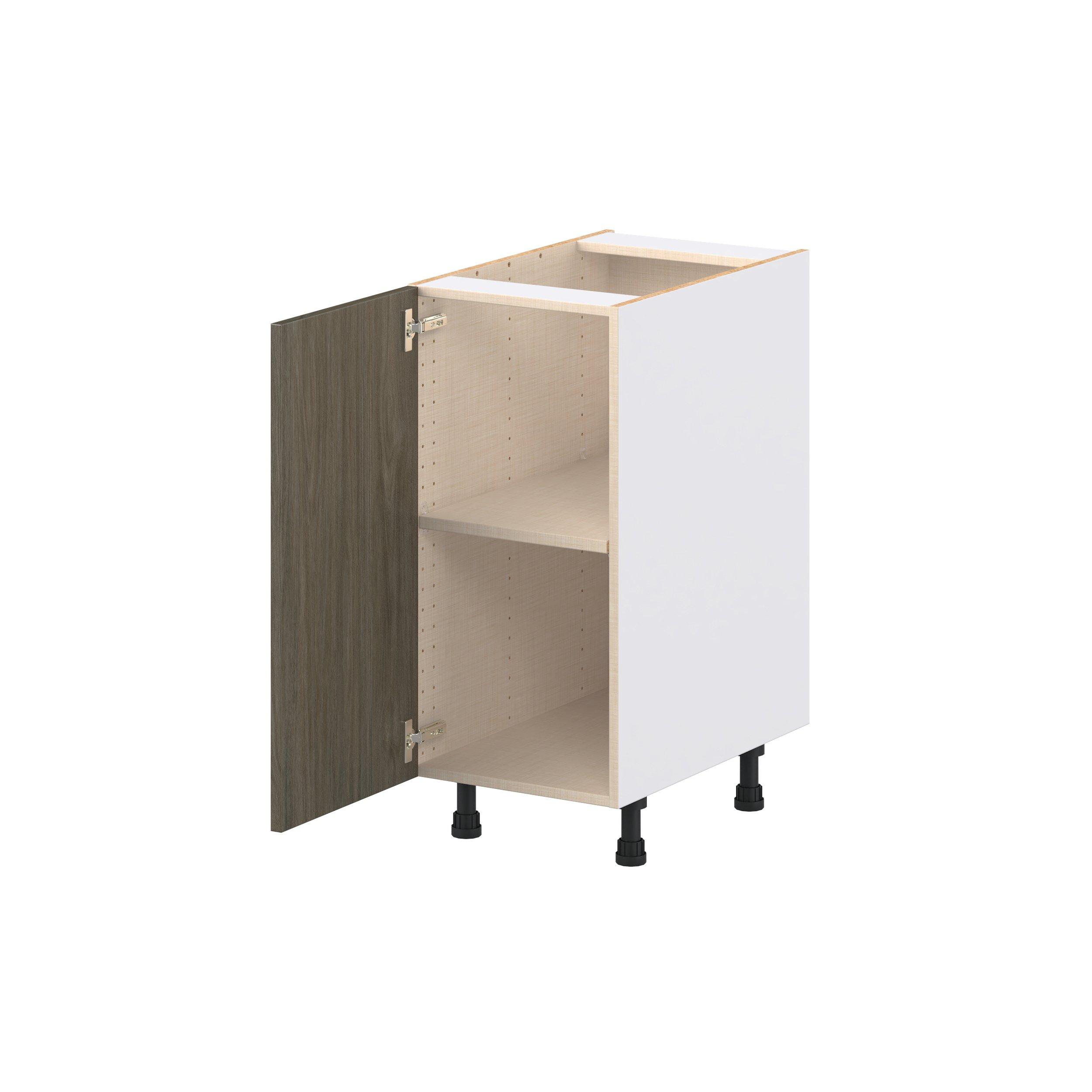 Glenwood 15 in. Burnt Walnut Door Base Cabinet