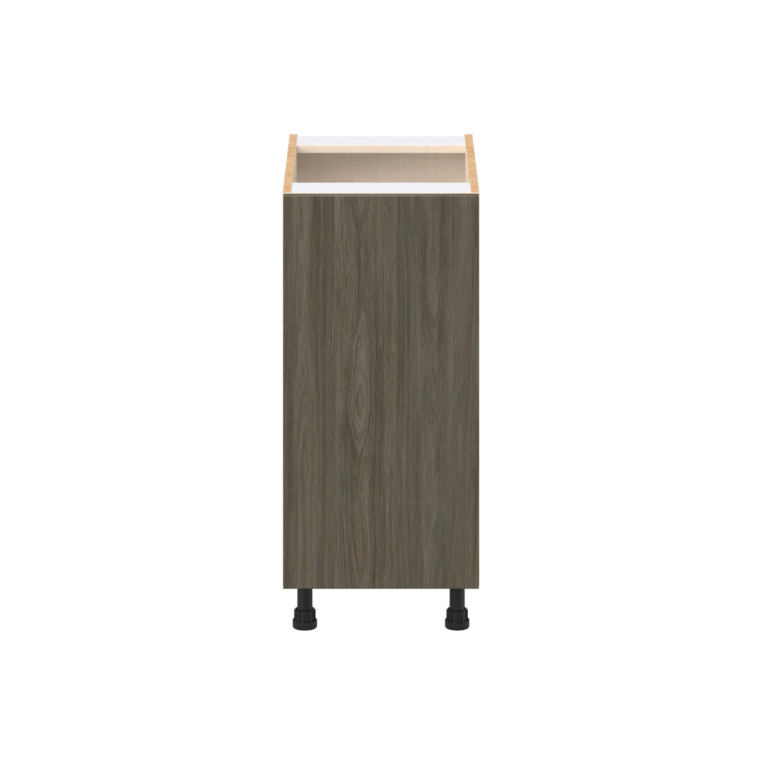 Glenwood 15 in. Burnt Walnut Door Base Cabinet