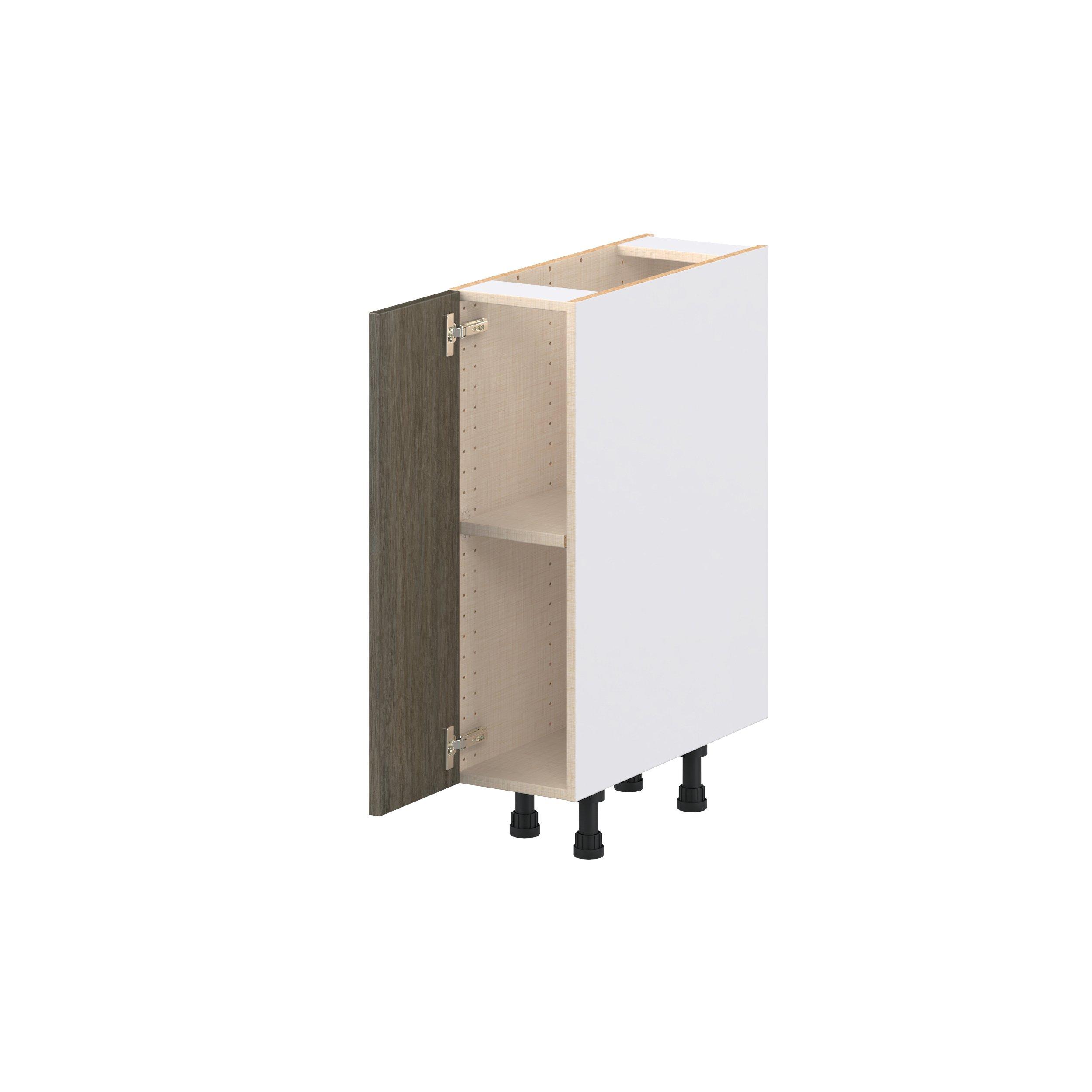 Glenwood 9 in. Burnt Walnut Door Base Cabinet