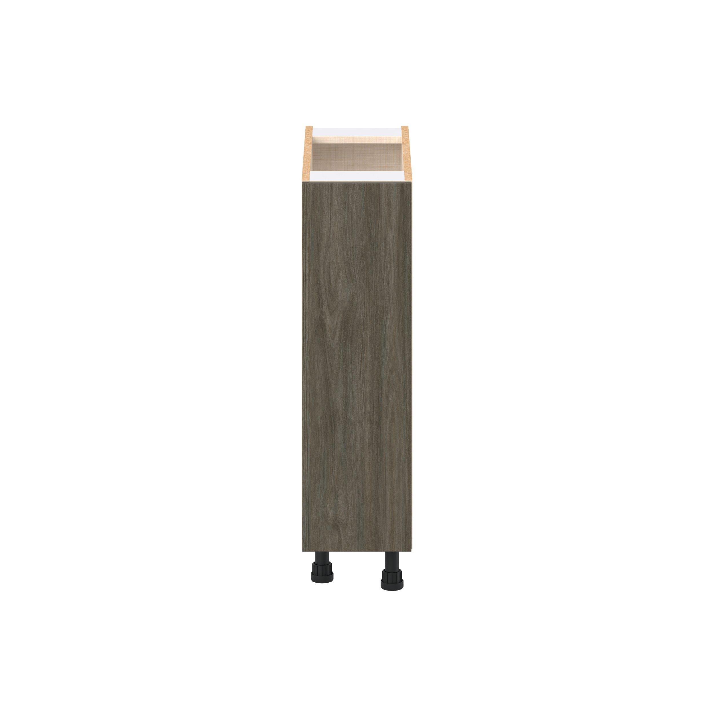 Glenwood 9 in. Burnt Walnut Door Base Cabinet