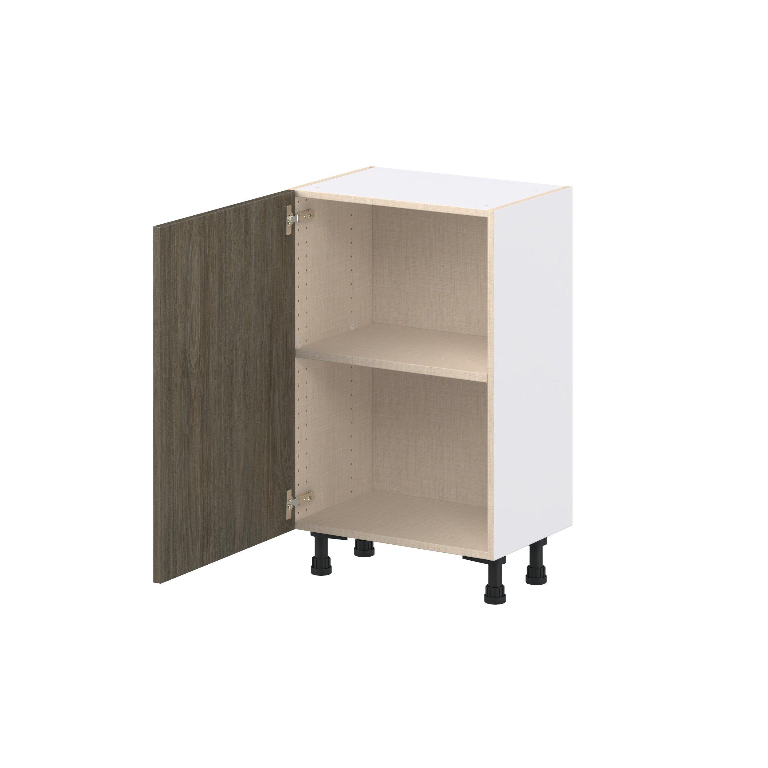 Glenwood 21 in. Burnt Walnut Shallow Base Cabinet