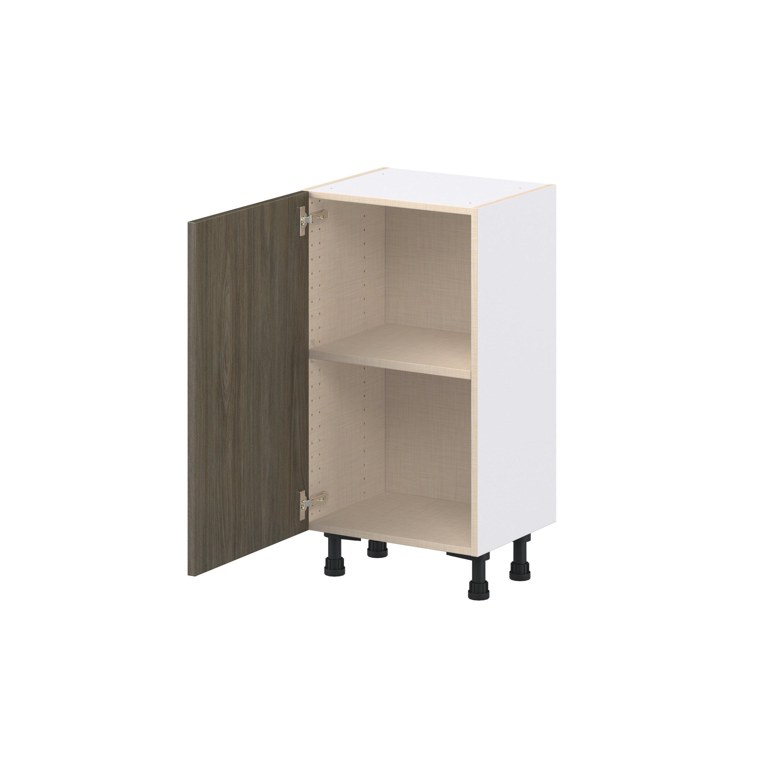 Glenwood 18 in. Burnt Walnut Shallow Base Cabinet