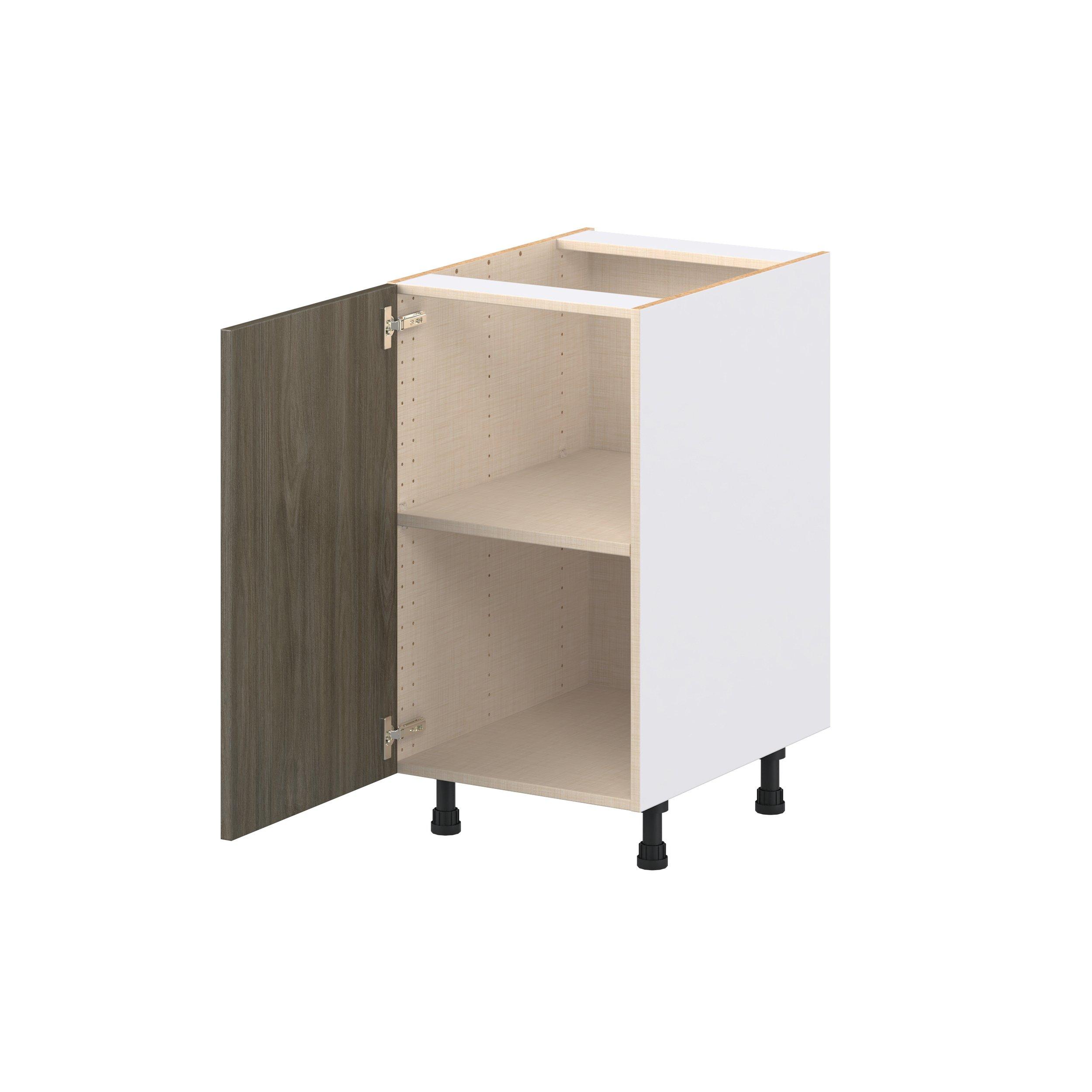 Glenwood 18 in. Burnt Walnut Door Base Cabinet