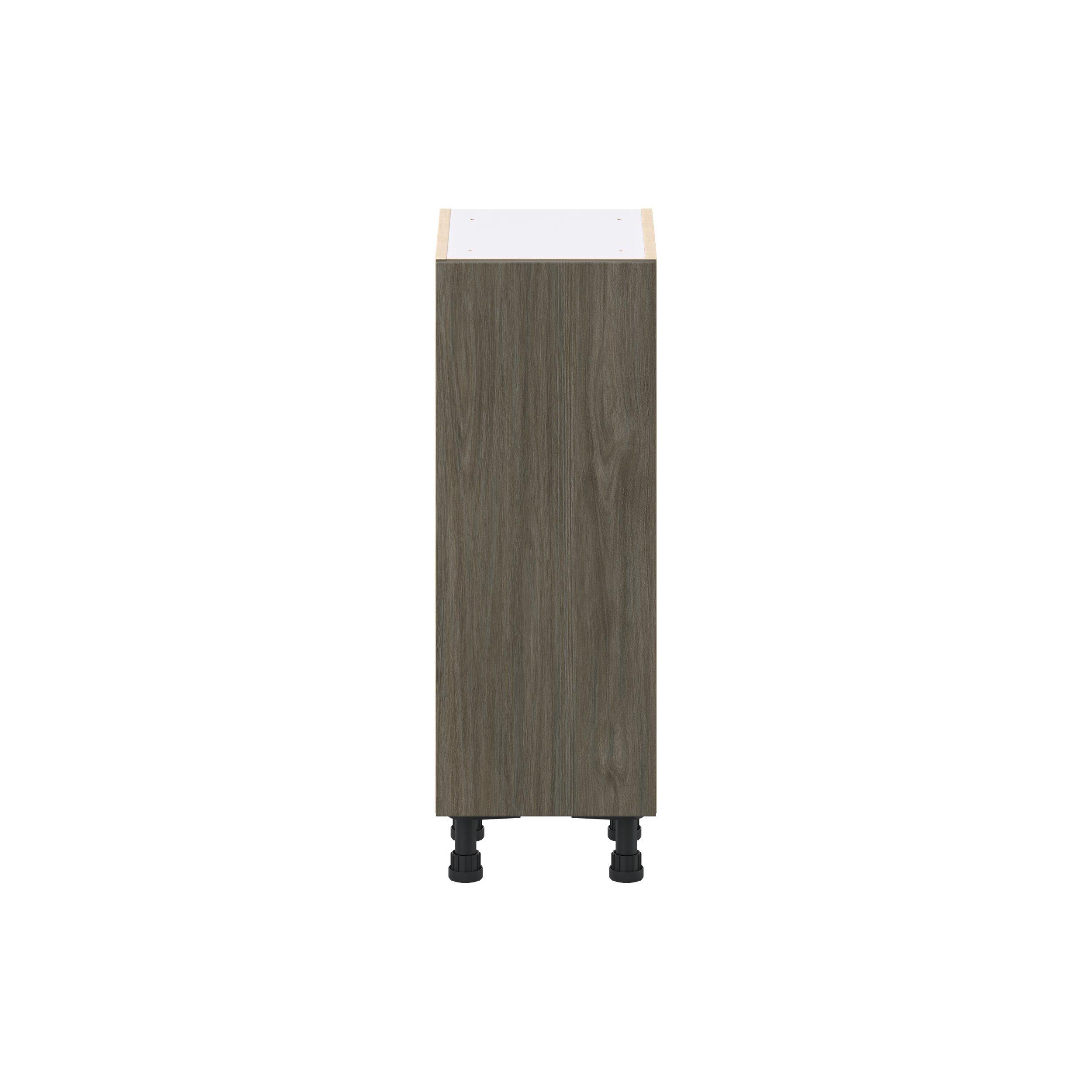 Glenwood 12 in. Burnt Walnut Shallow Base Cabinet