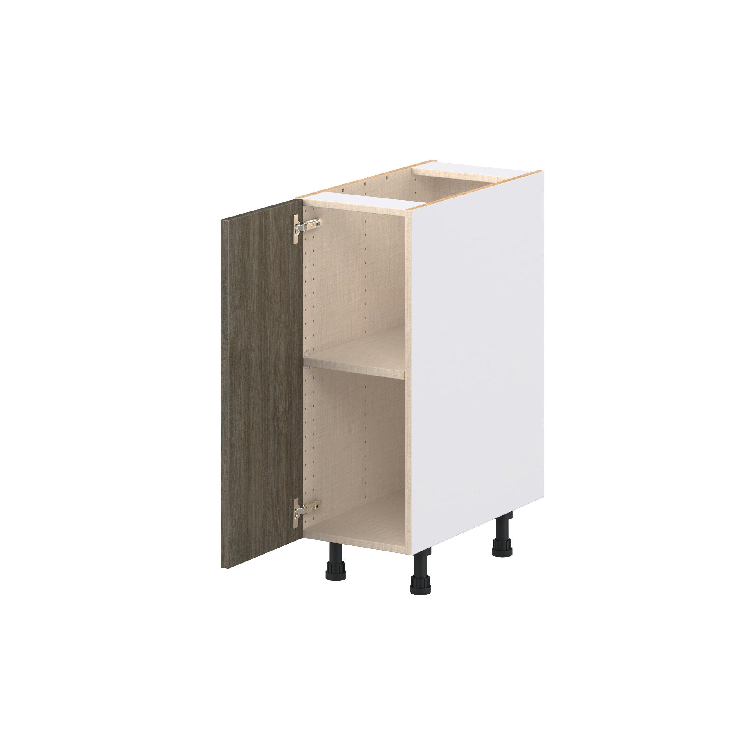 Glenwood 12 in. Burnt Walnut Door Base Cabinet