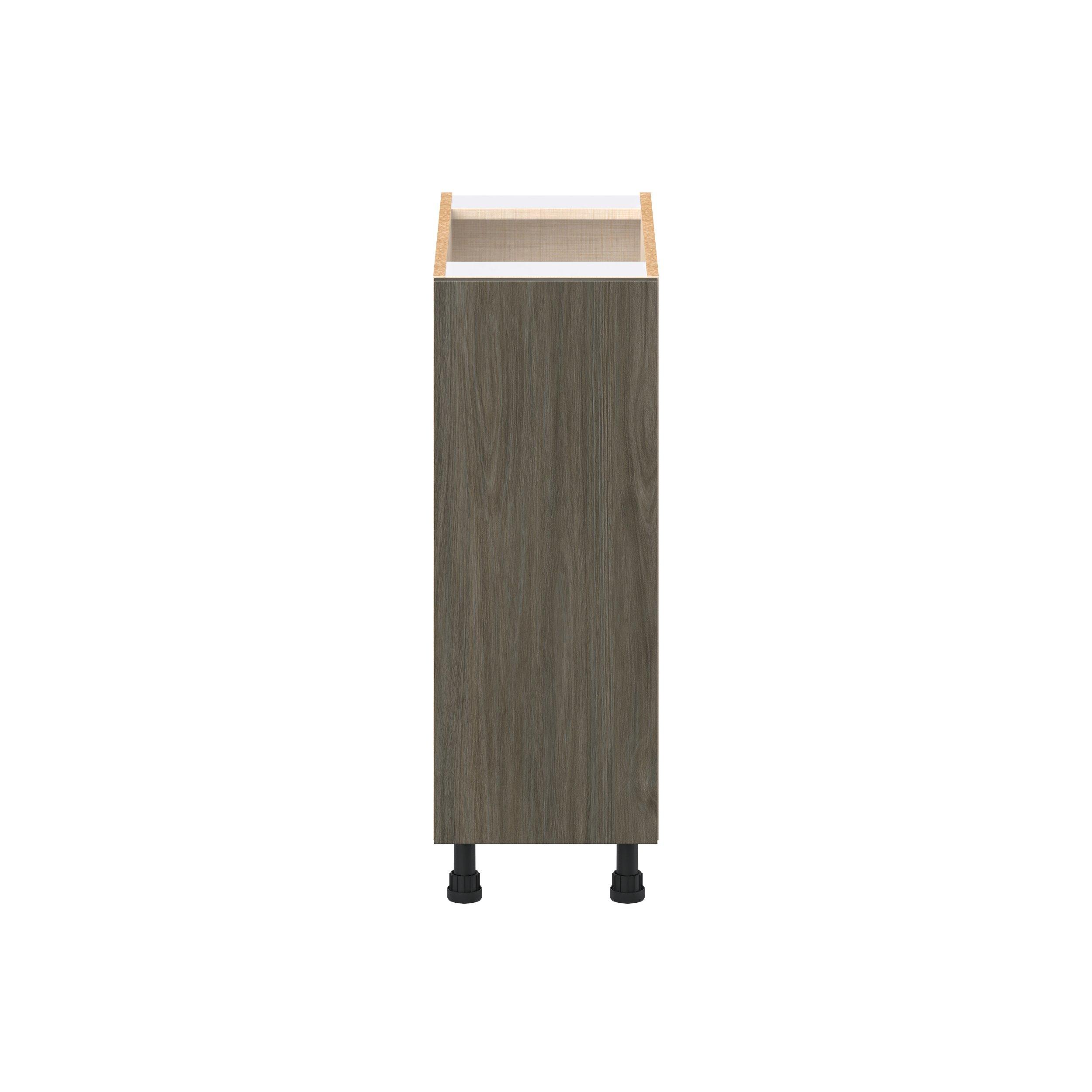 Glenwood 12 in. Burnt Walnut Door Base Cabinet