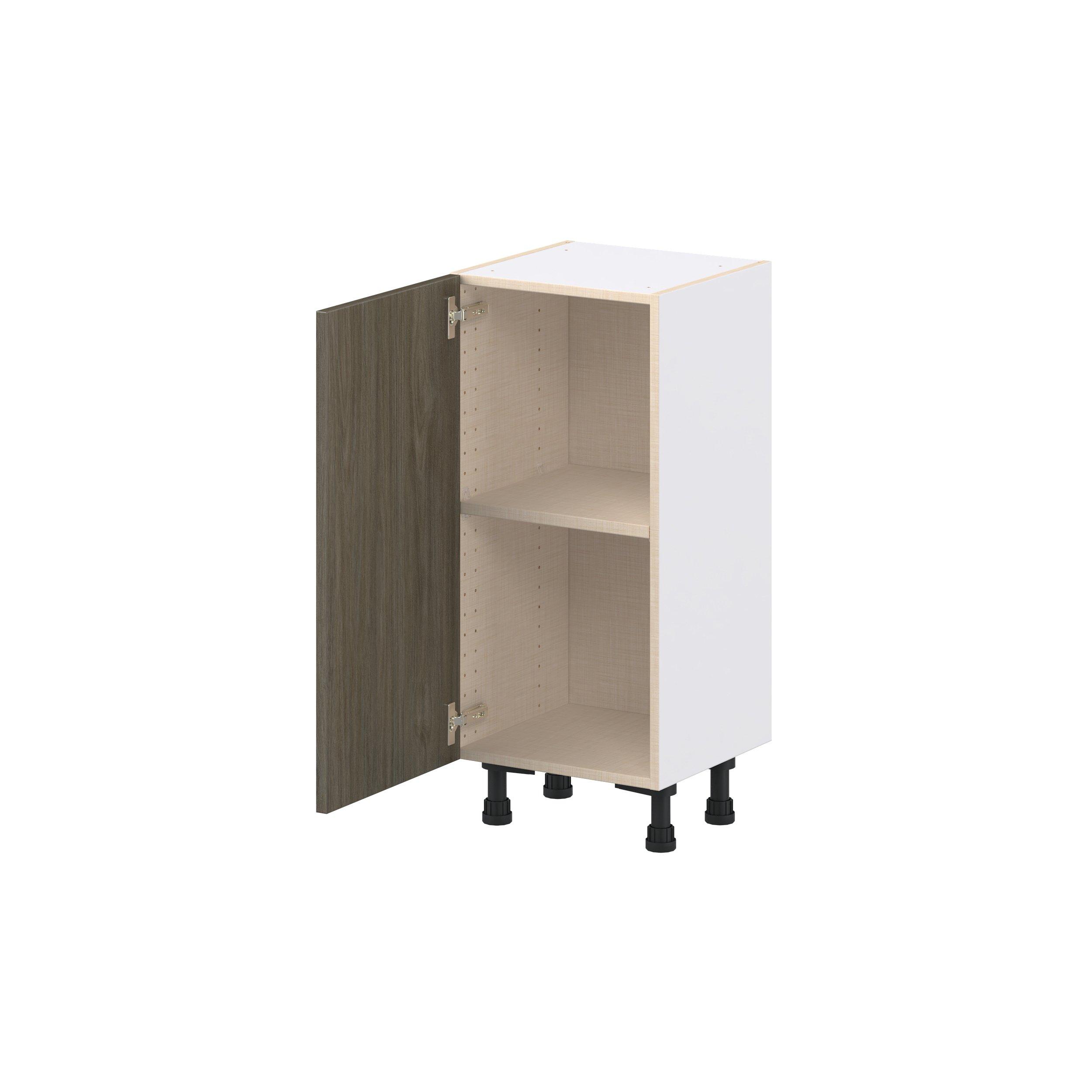 Glenwood 15 in. Burnt Walnut Shallow Base Cabinet