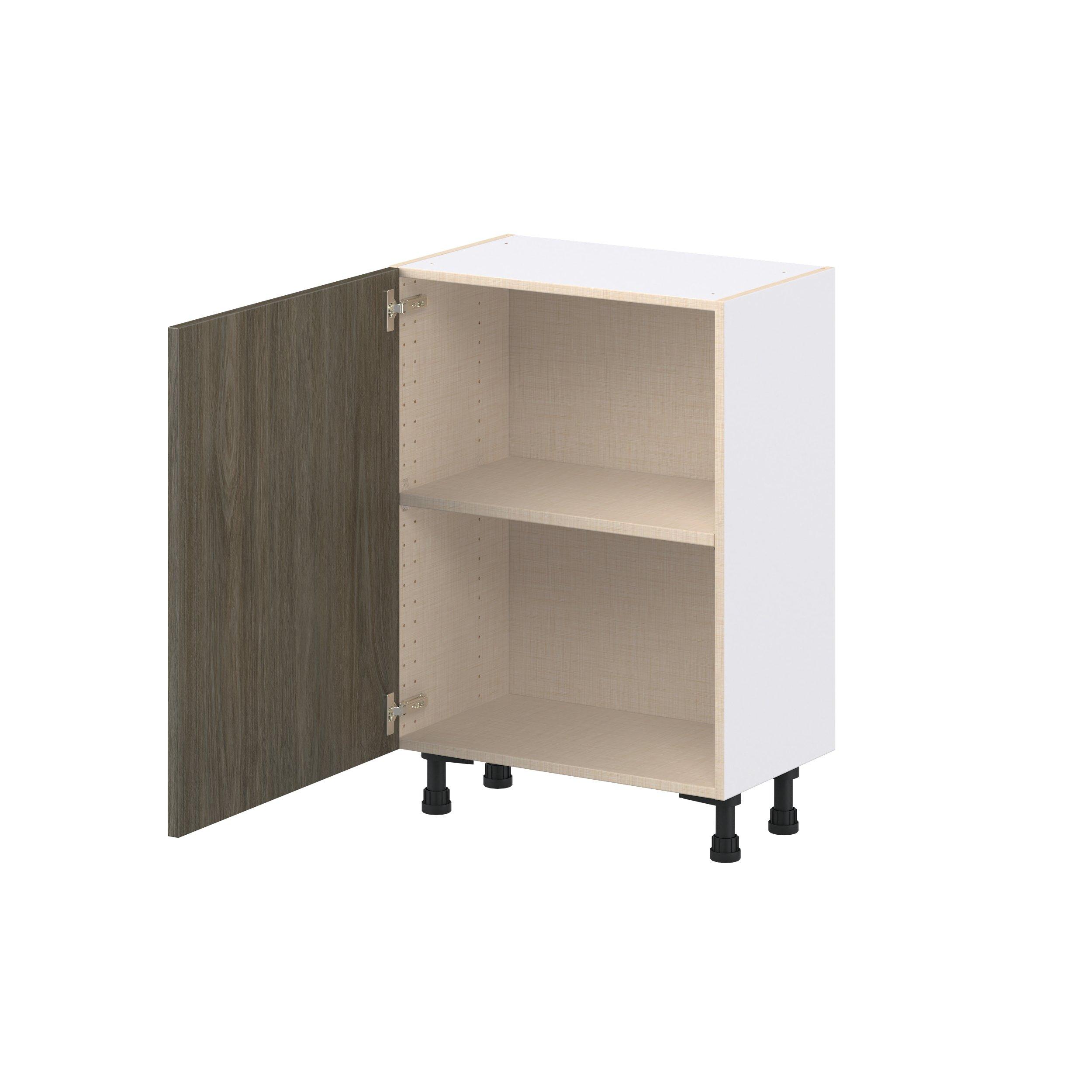 Glenwood 24 in. Burnt Walnut Shallow Base Cabinet