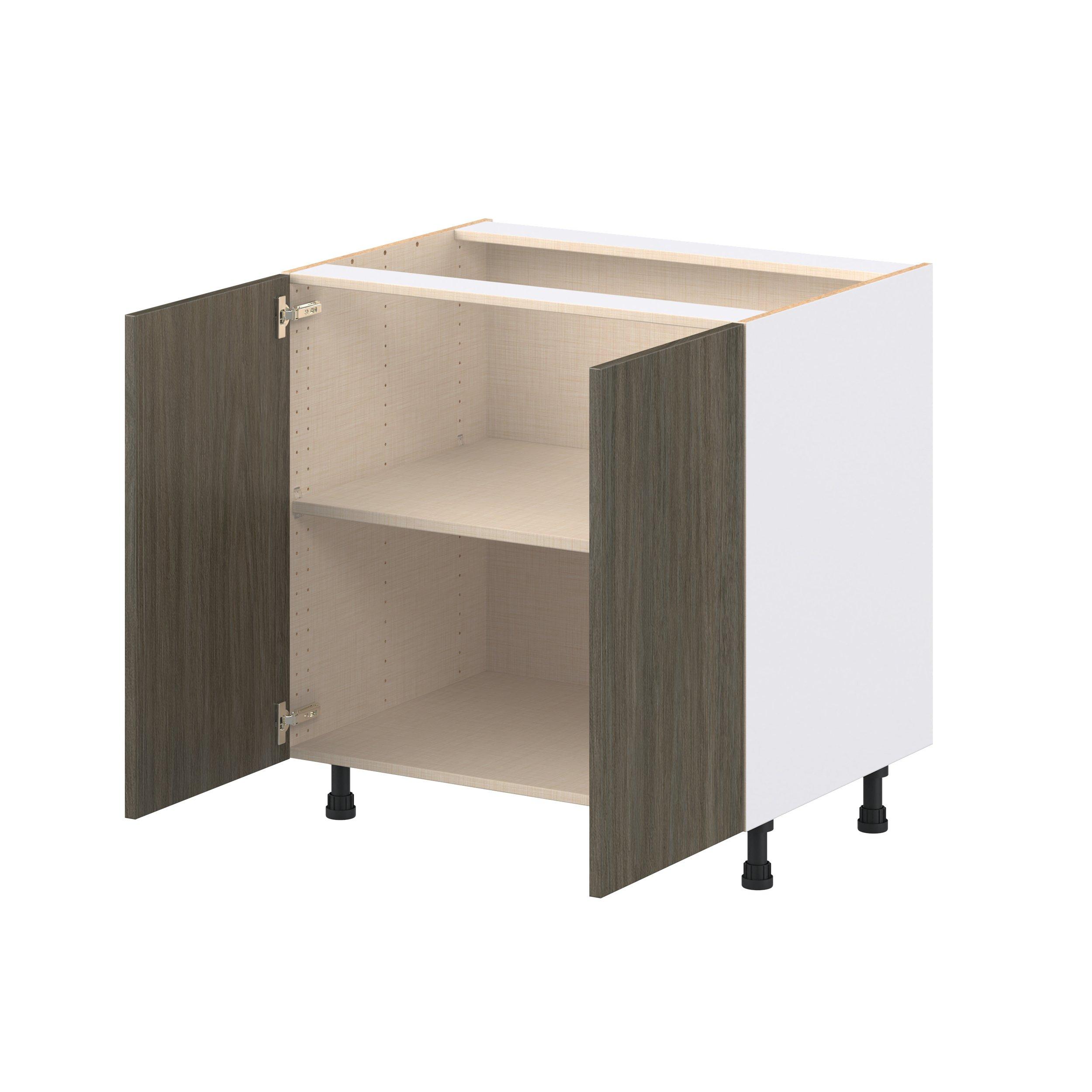 Glenwood 33 in. Burnt Walnut Door Base Cabinet