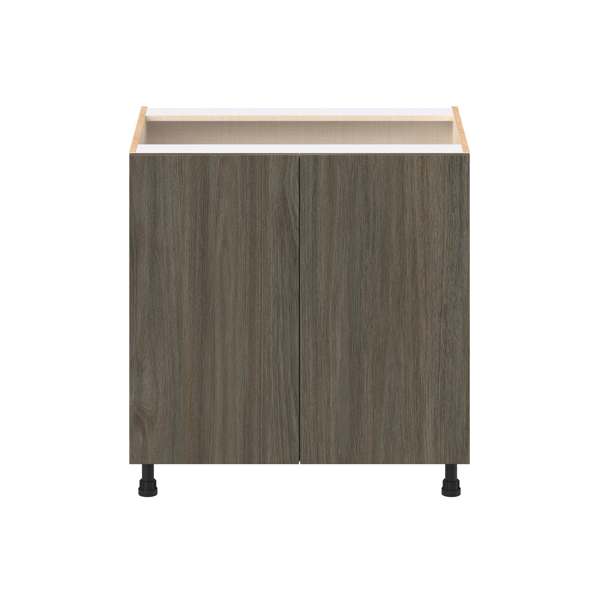 Glenwood 33 in. Burnt Walnut Door Base Cabinet