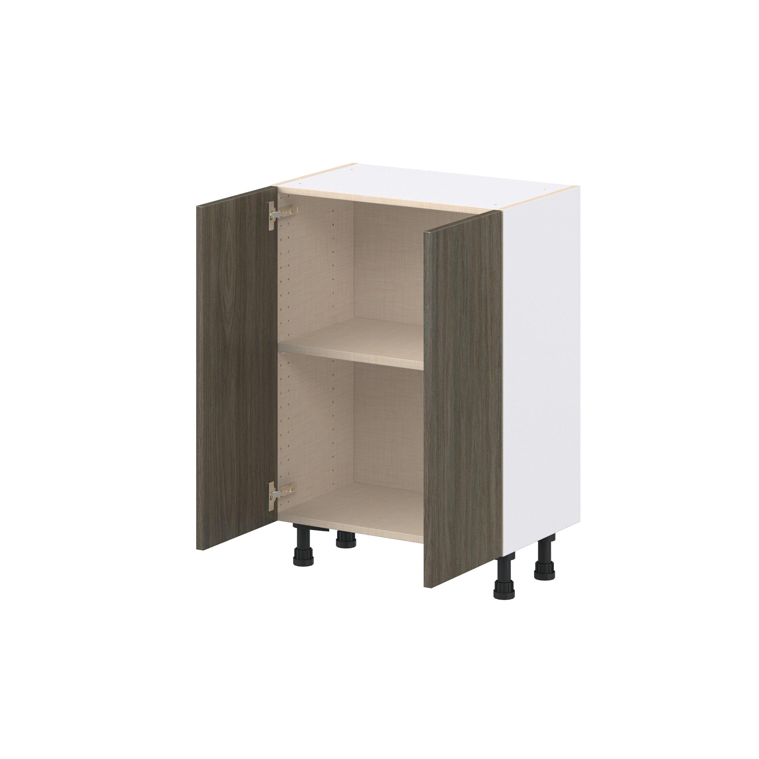 Glenwood 24 in. Burnt Walnut Shallow Base Cabinet