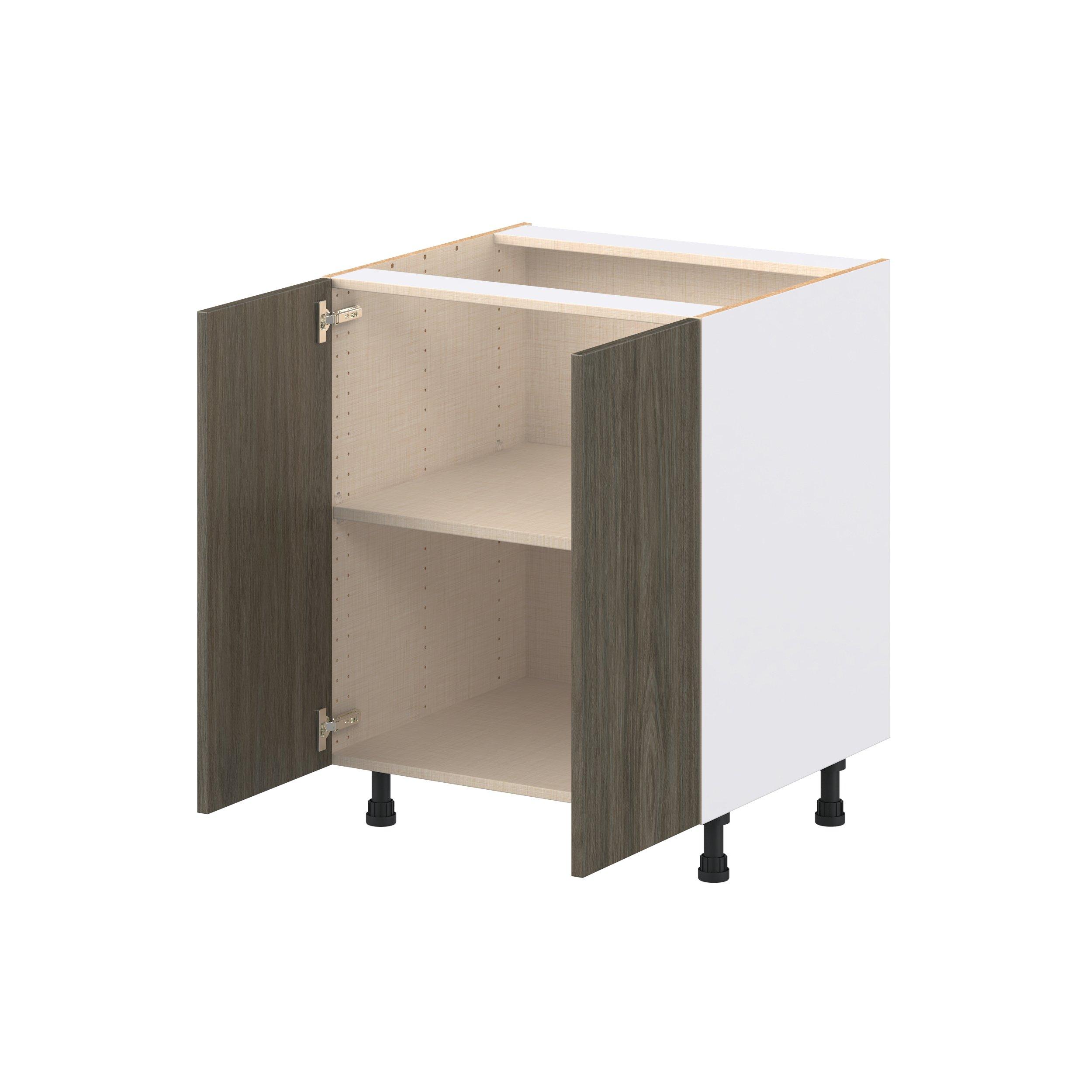 Glenwood 27 in. Burnt Walnut Door Base Cabinet