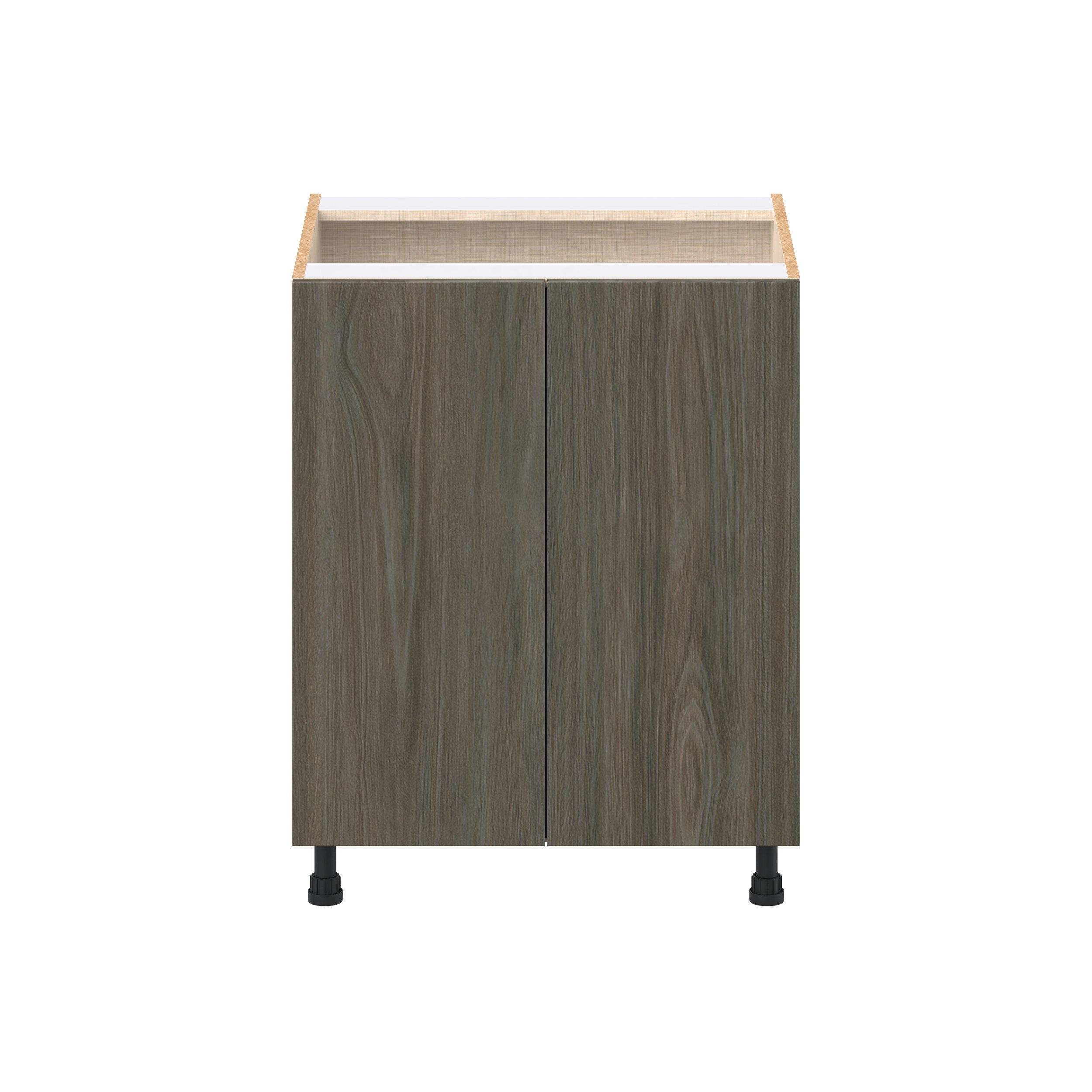 Glenwood 27 in. Burnt Walnut Door Base Cabinet