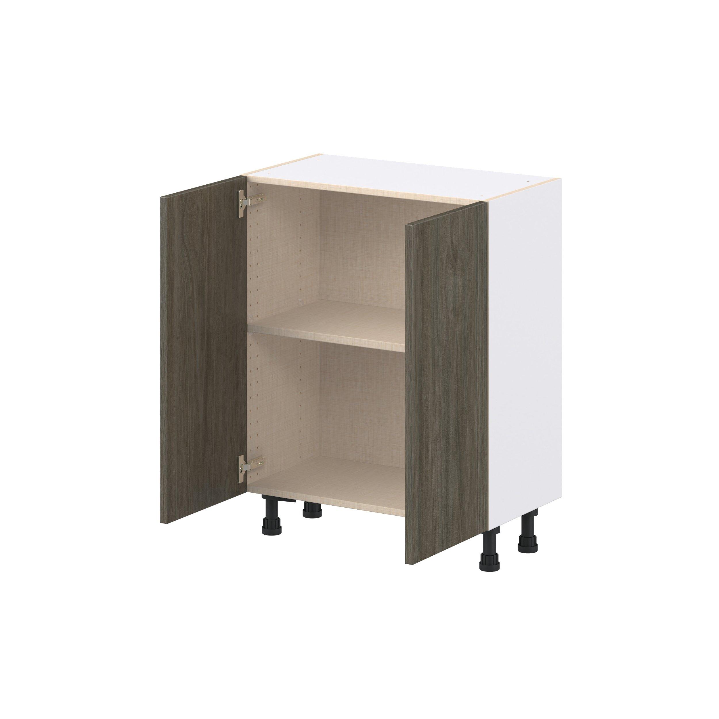 Glenwood 27 in. Burnt Walnut Shallow Base Cabinet