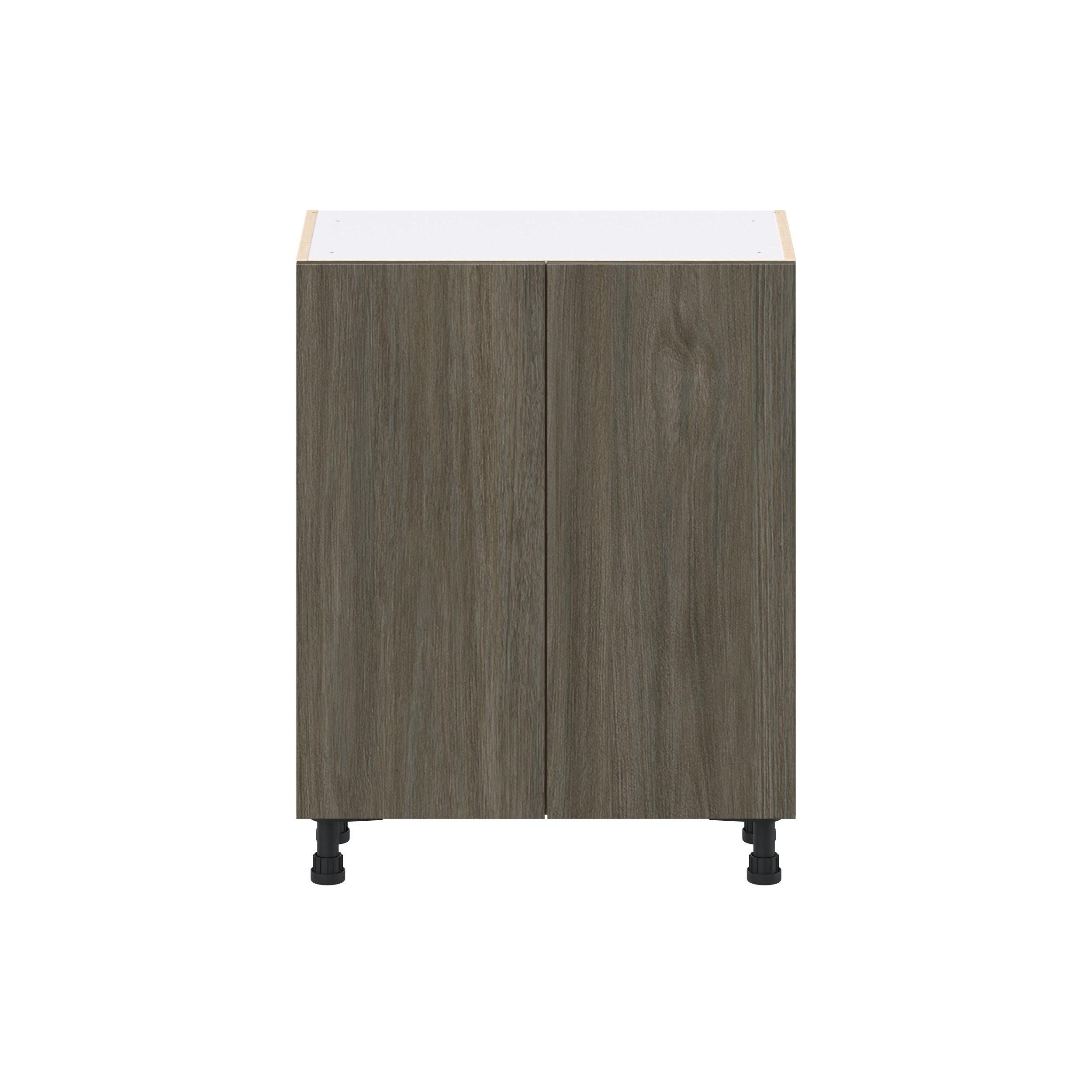 Glenwood 27 in. Burnt Walnut Shallow Base Cabinet