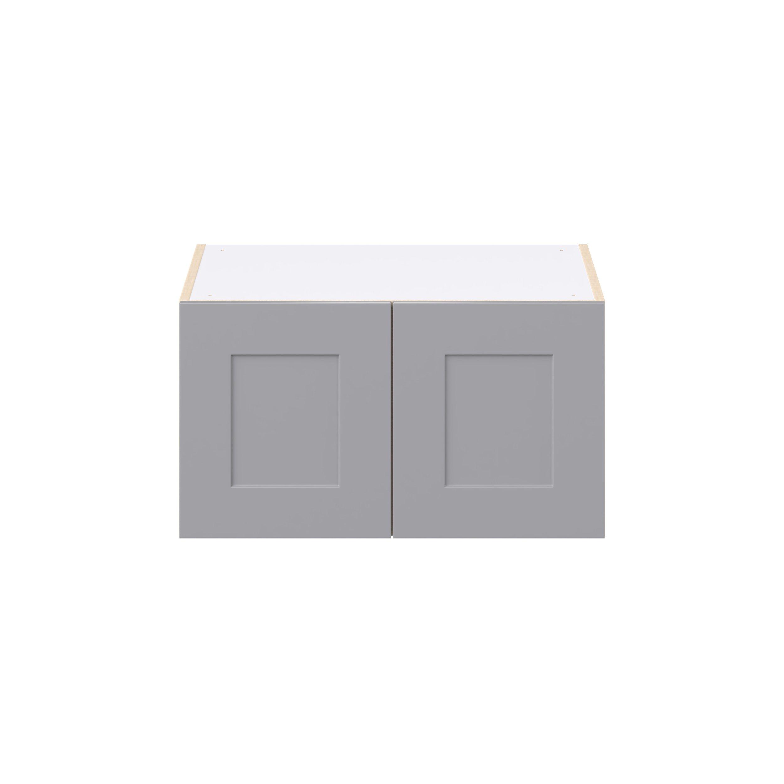 Candler 27 in. Painted Slate Gray Bridge Wall Cabinet