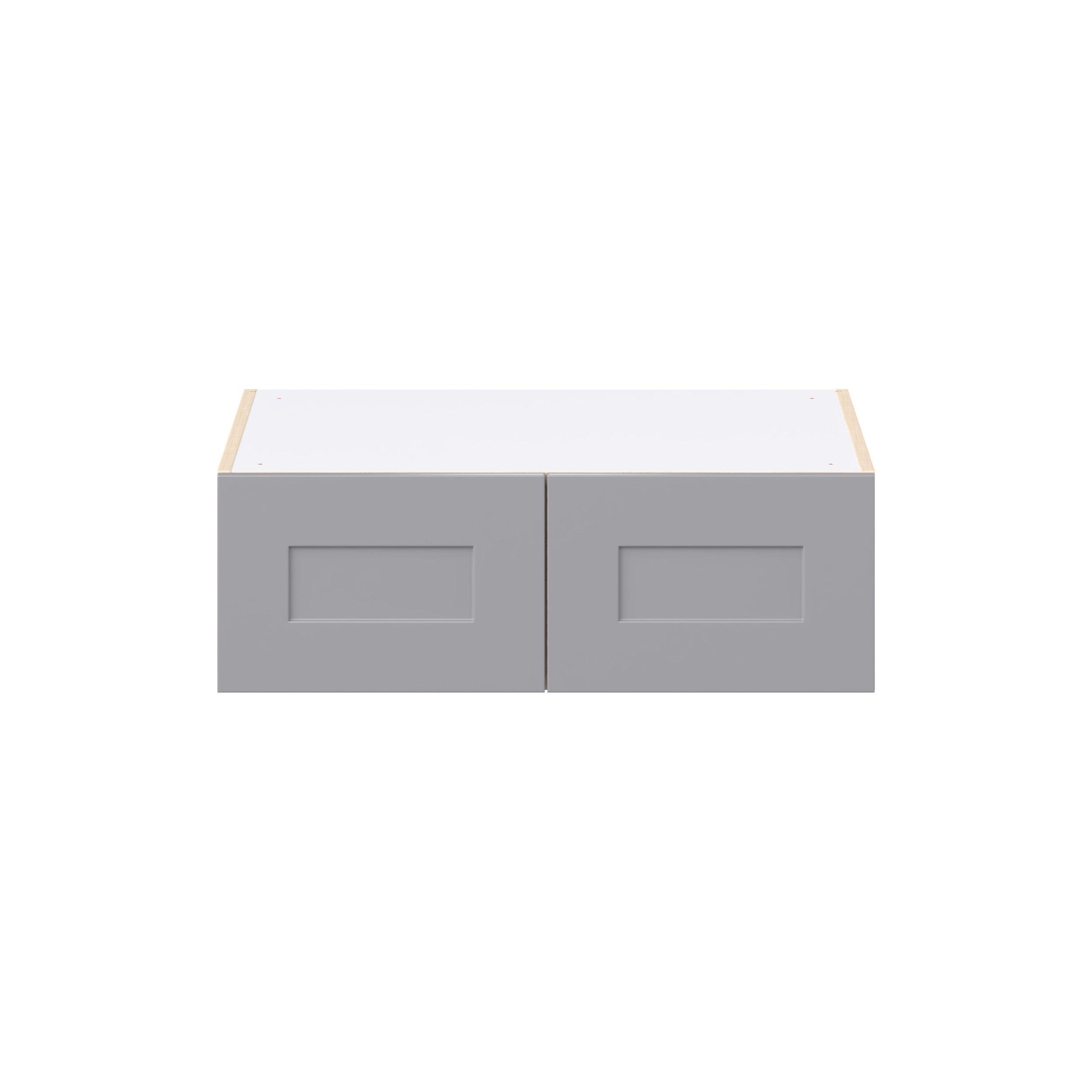 Candler 30 in. Painted Slate Gray Bridge Wall Cabinet