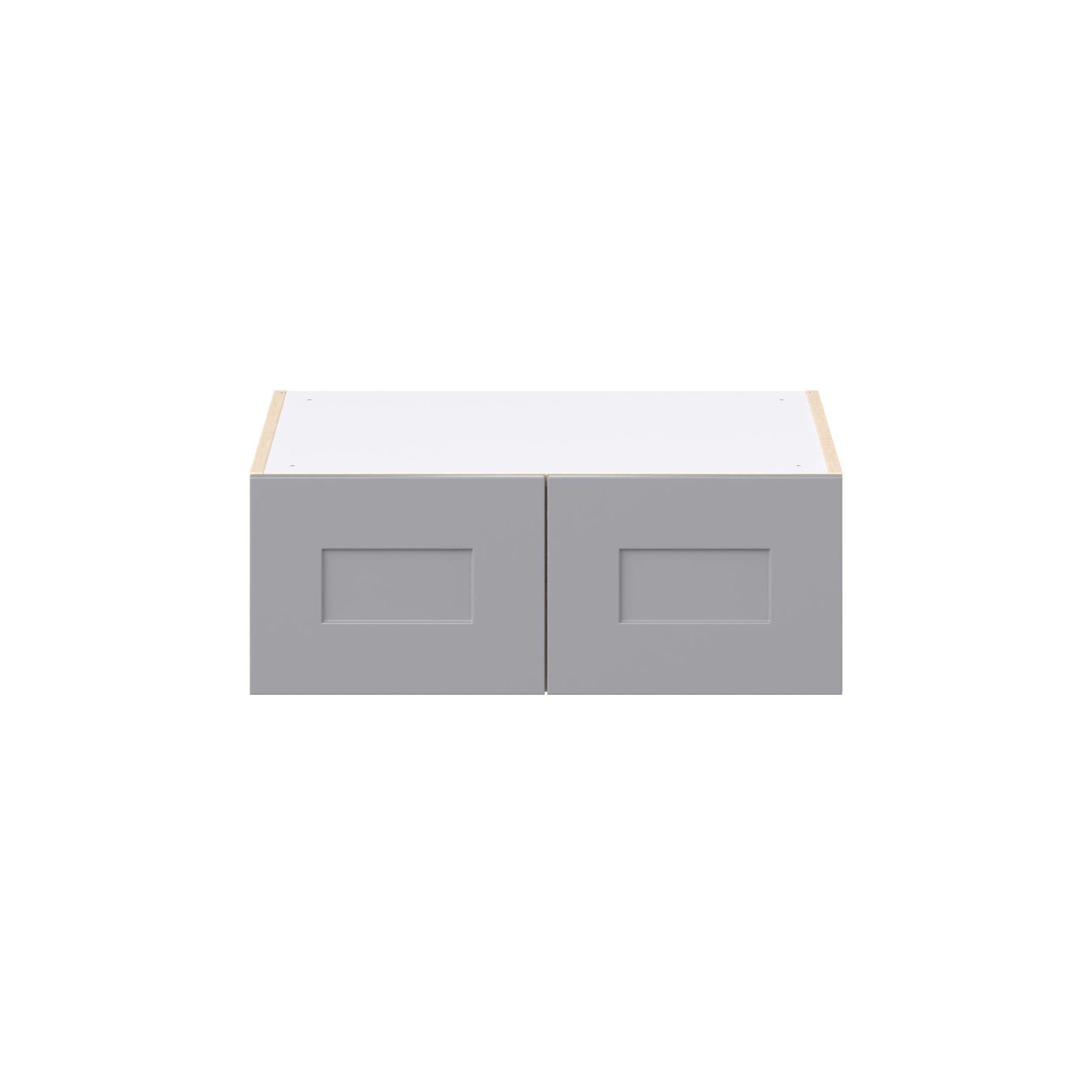 Candler 27 in. Painted Slate Gray Bridge Wall Cabinet