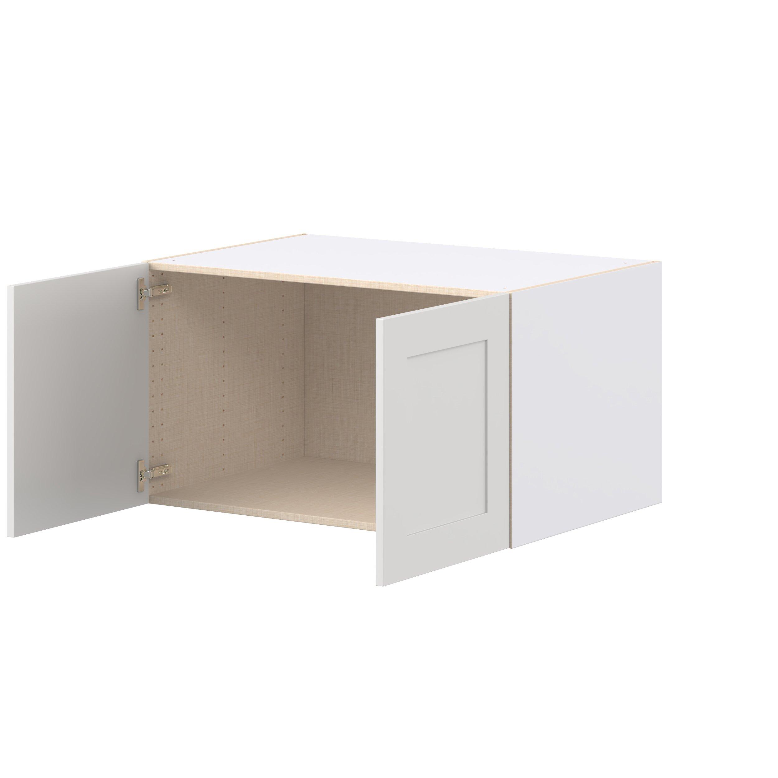 Candler 36 in. Painted Warm White Bridge Wall Cabinet