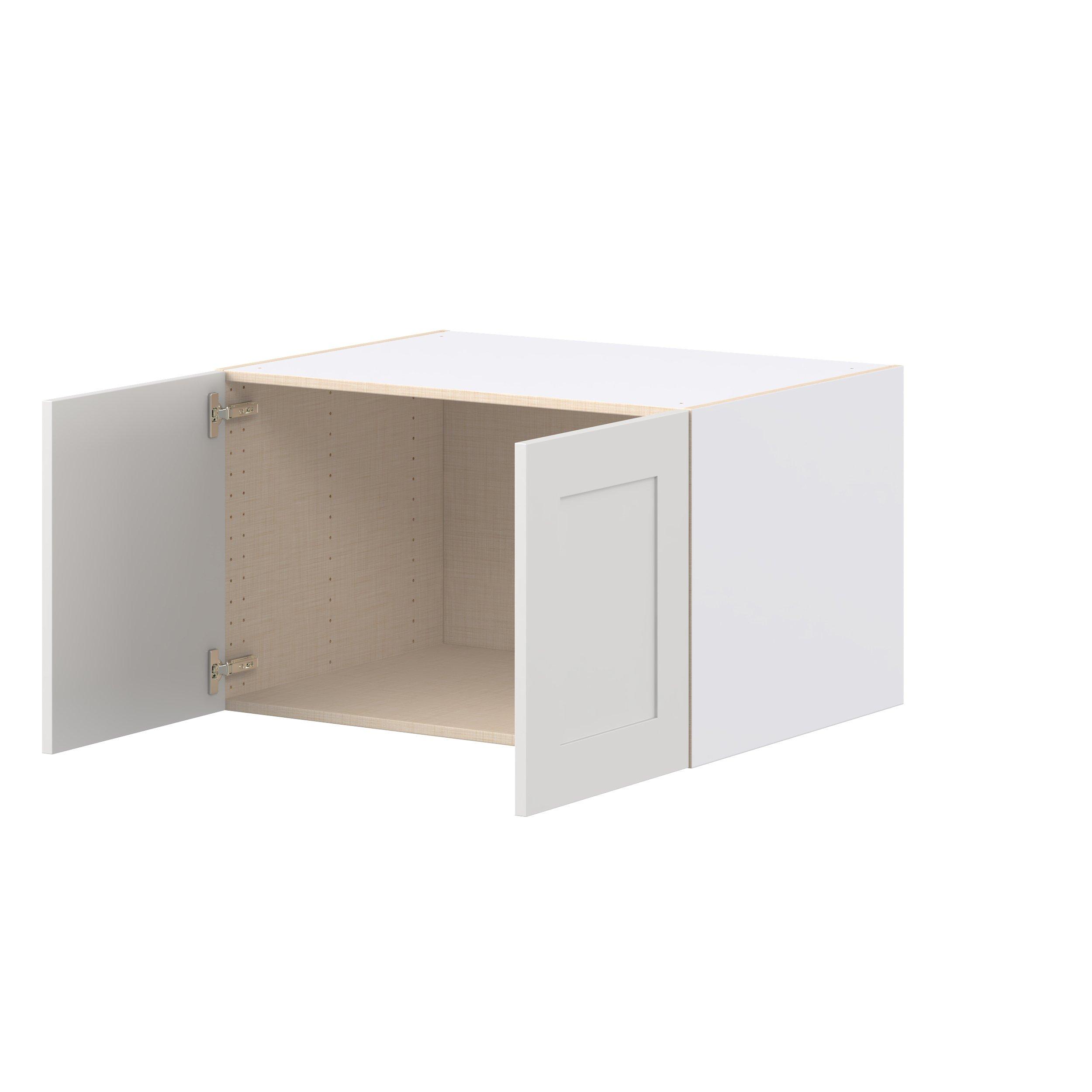 Candler 33 in. Painted Warm White Bridge Wall Cabinet