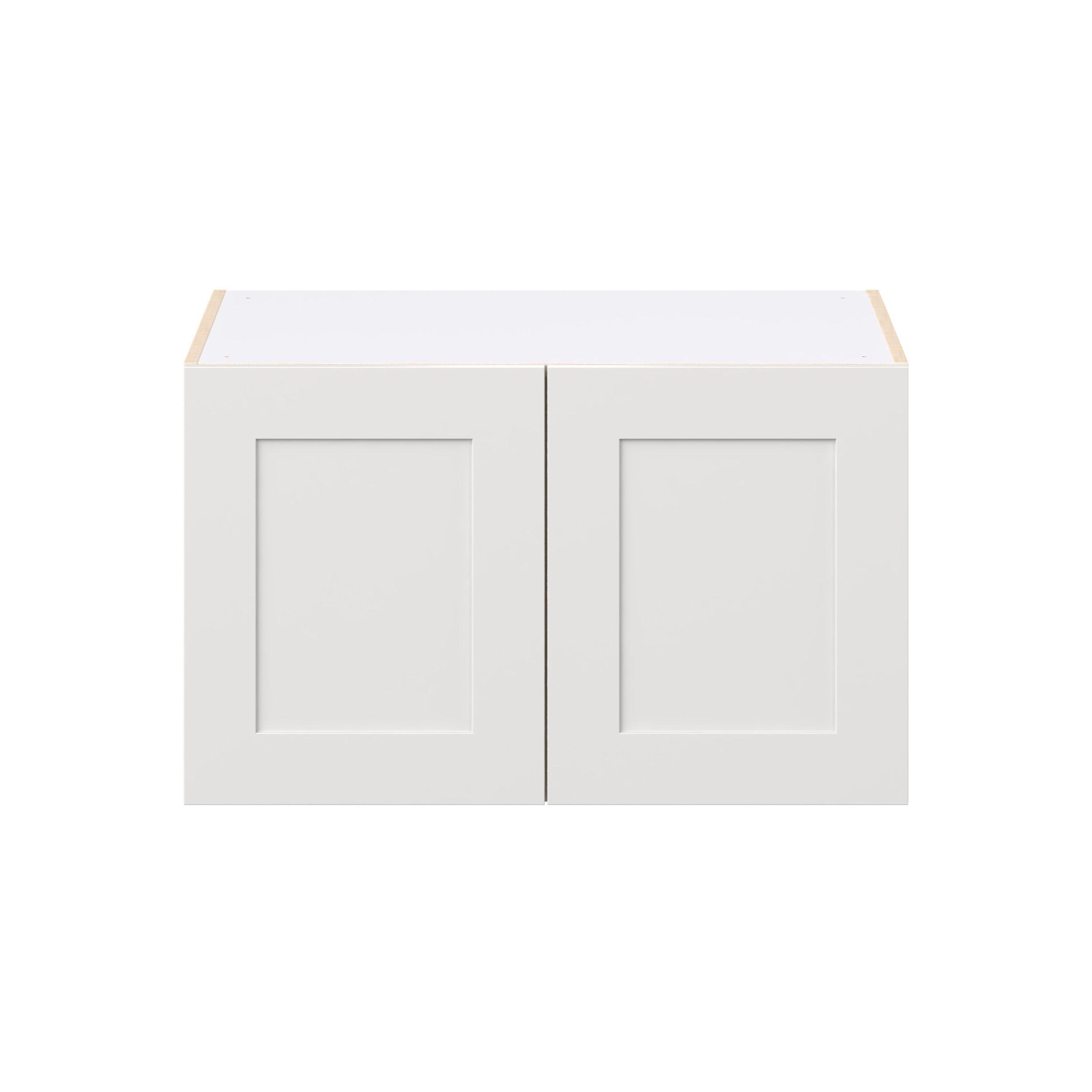Candler 33 in. Painted Warm White Bridge Wall Cabinet