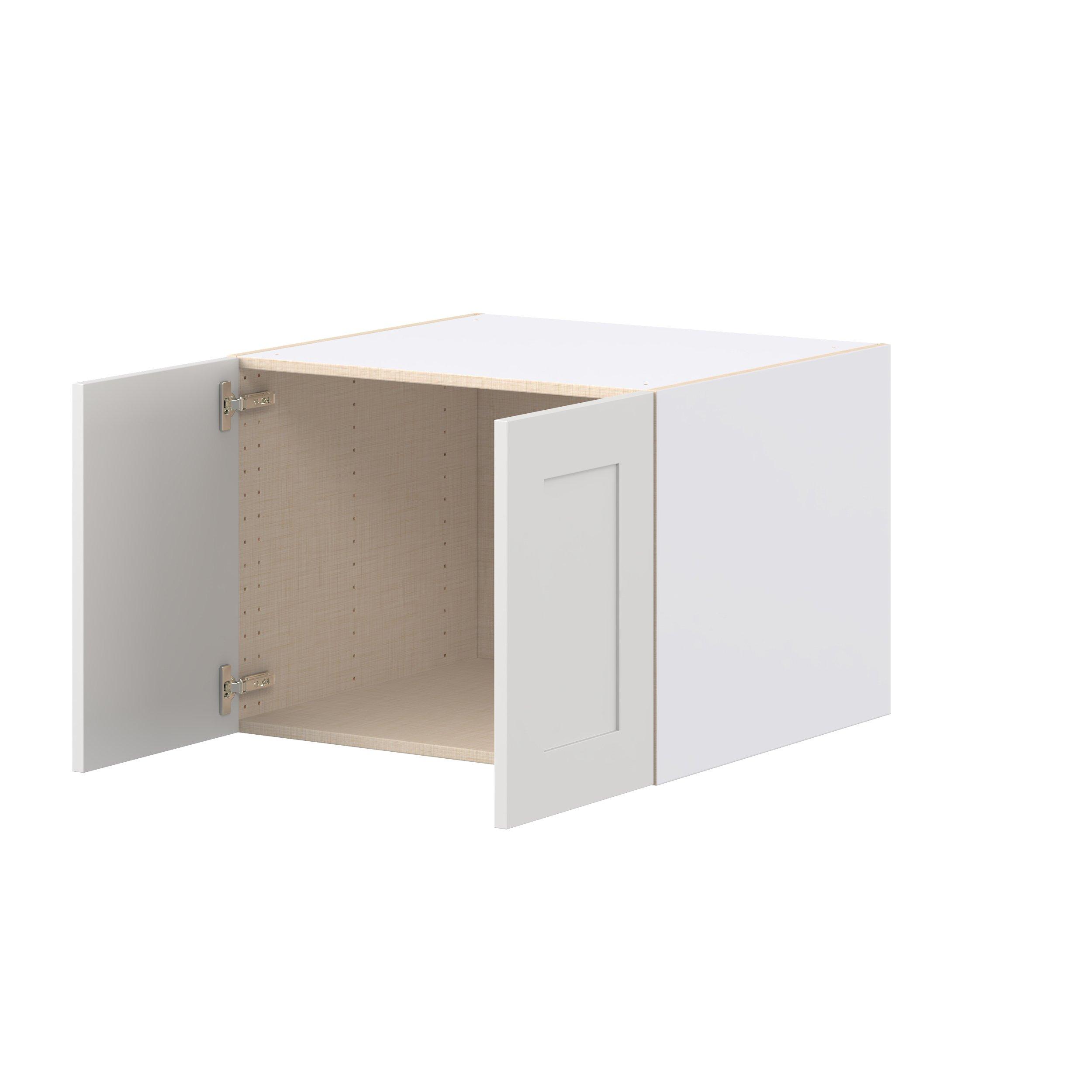 Candler 27 in. Painted Warm White Bridge Wall Cabinet