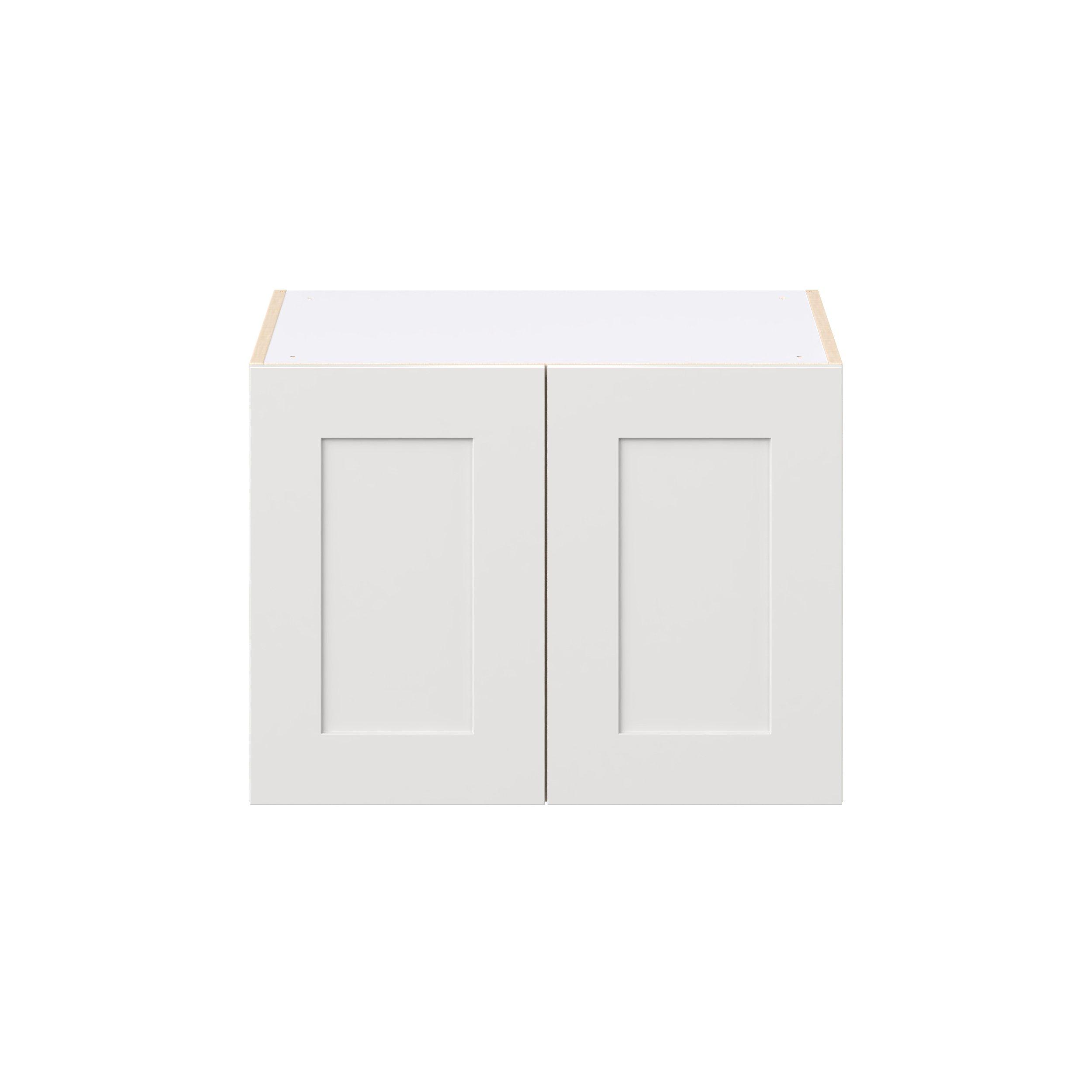 Candler 27 in. Painted Warm White Bridge Wall Cabinet