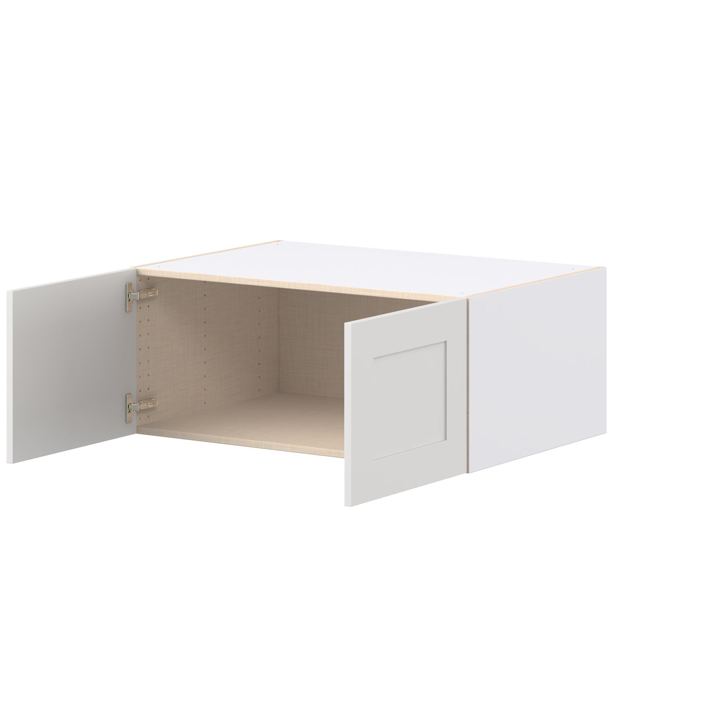 Candler 36 in. Painted Warm White Bridge Wall Cabinet