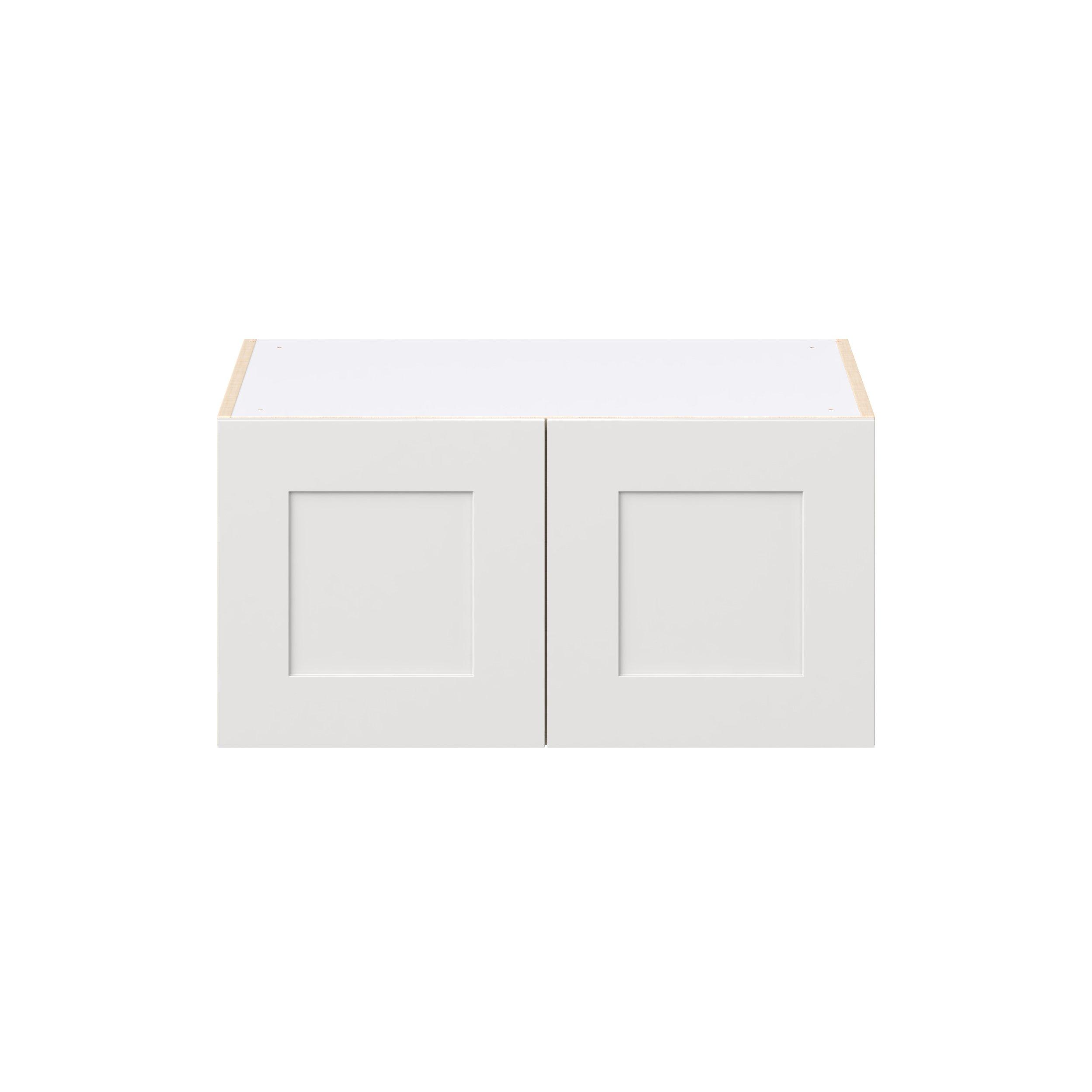 Candler 30 in. Painted Warm White Bridge Wall Cabinet
