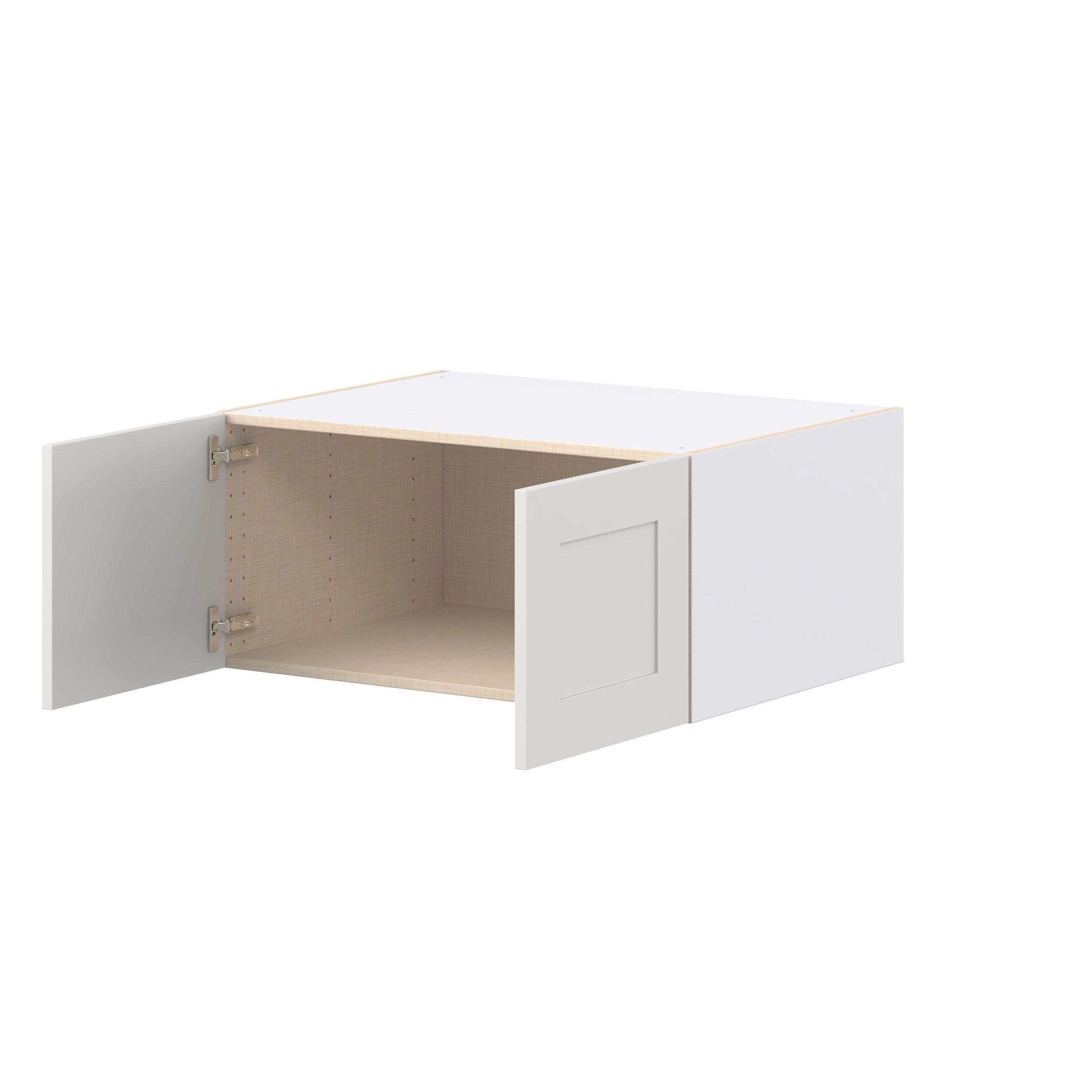 Candler 33 in. Painted Warm White Bridge Wall Cabinet