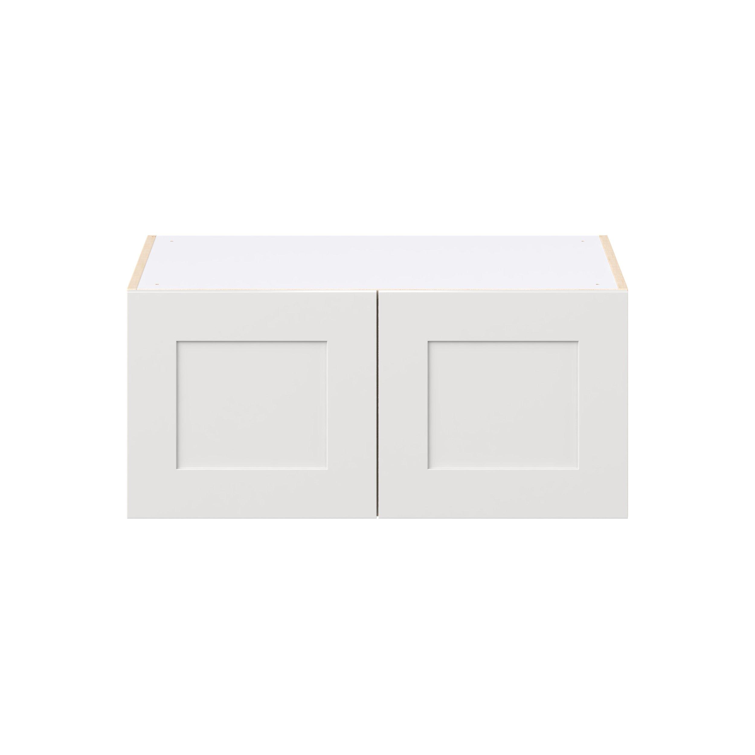 Candler 33 in. Painted Warm White Bridge Wall Cabinet