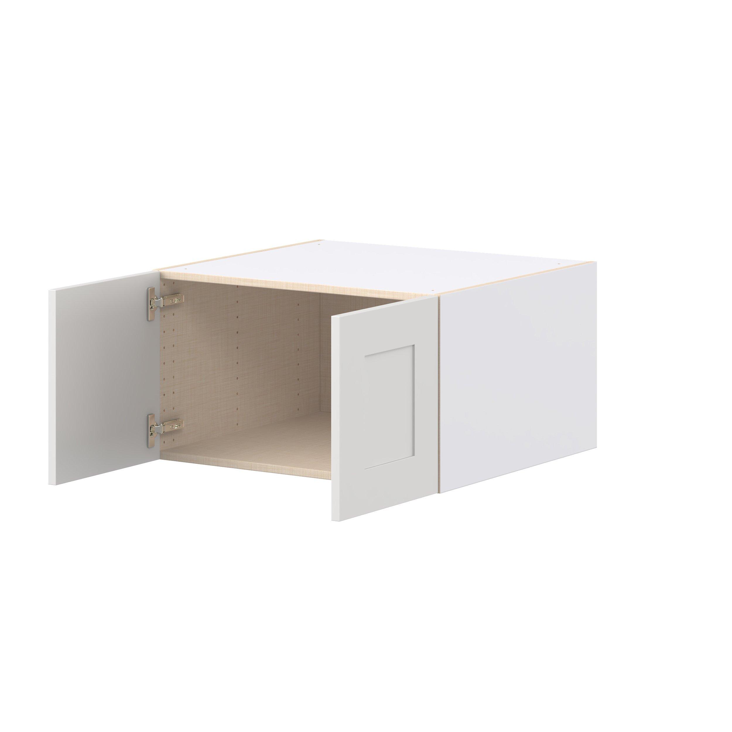 Candler 27 in. Painted Warm White Bridge Wall Cabinet