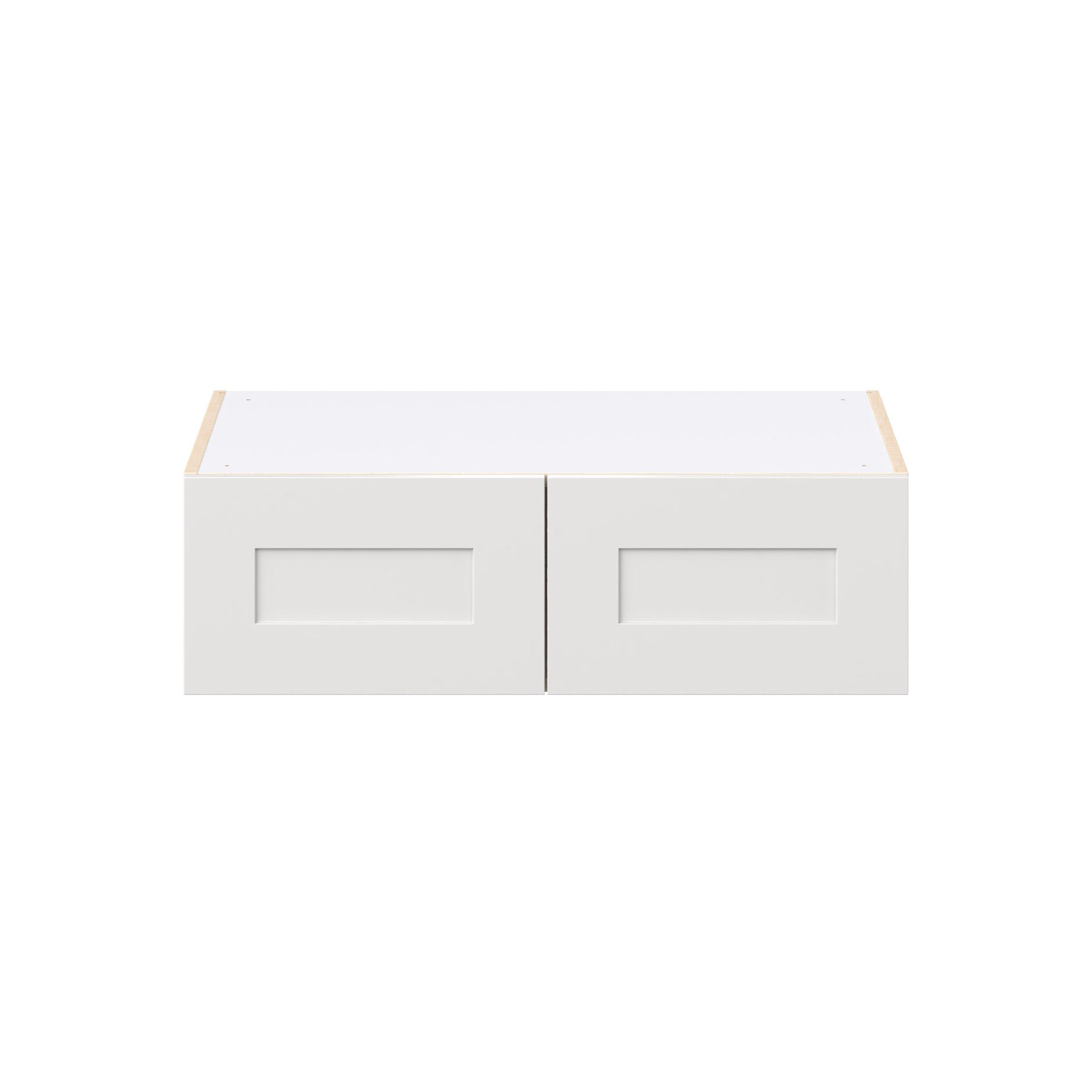 Candler 33 in. Painted Warm White Bridge Wall Cabinet