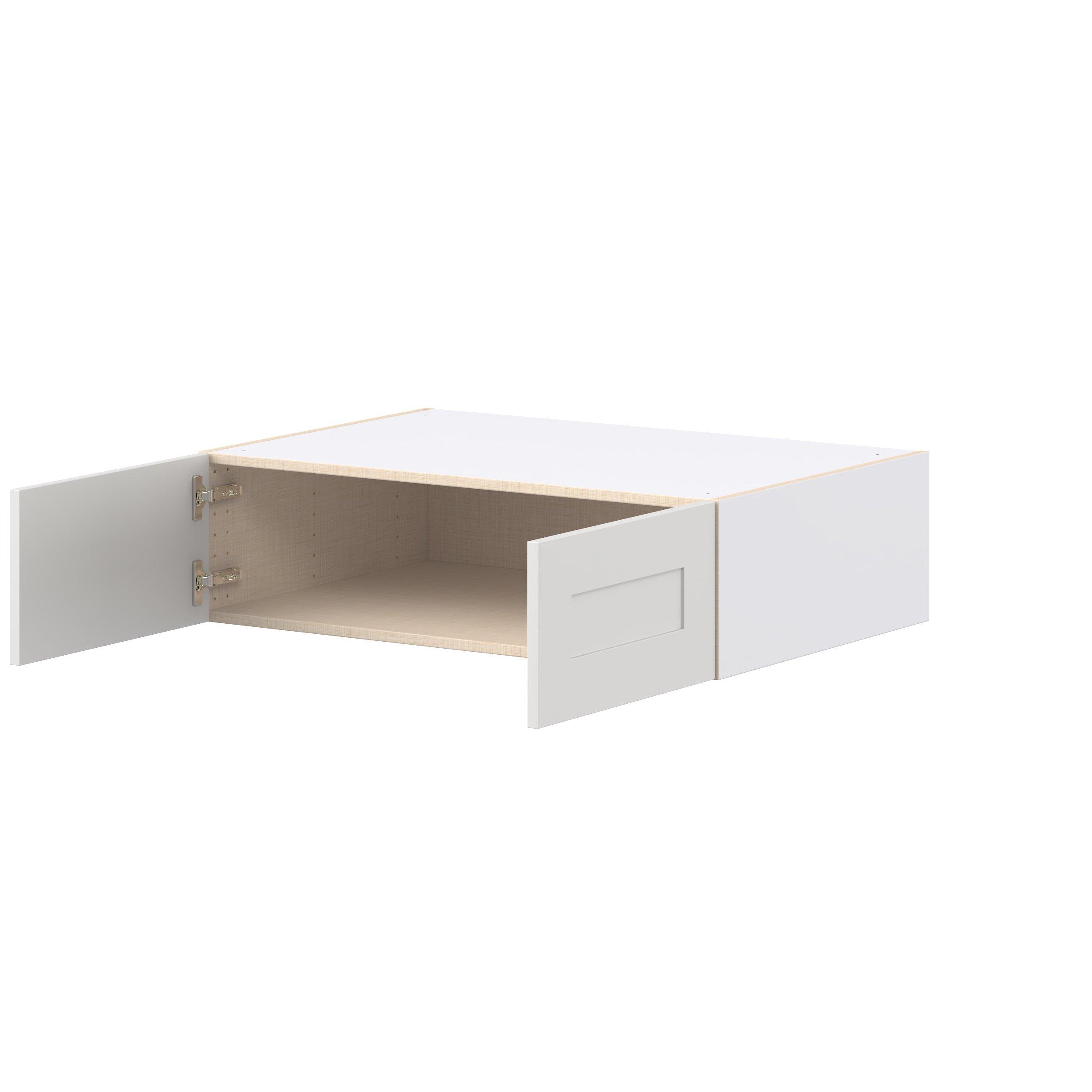 Candler 36 in. Painted Warm White Bridge Wall Cabinet