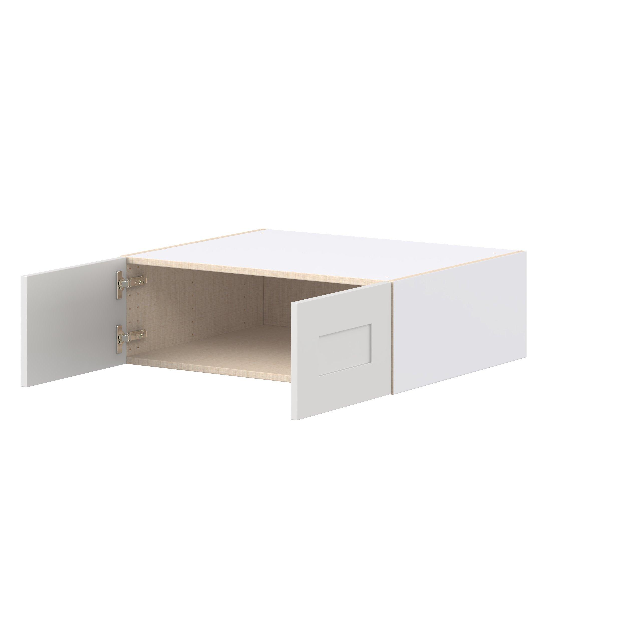 Candler 30 in. Painted Warm White Bridge Wall Cabinet