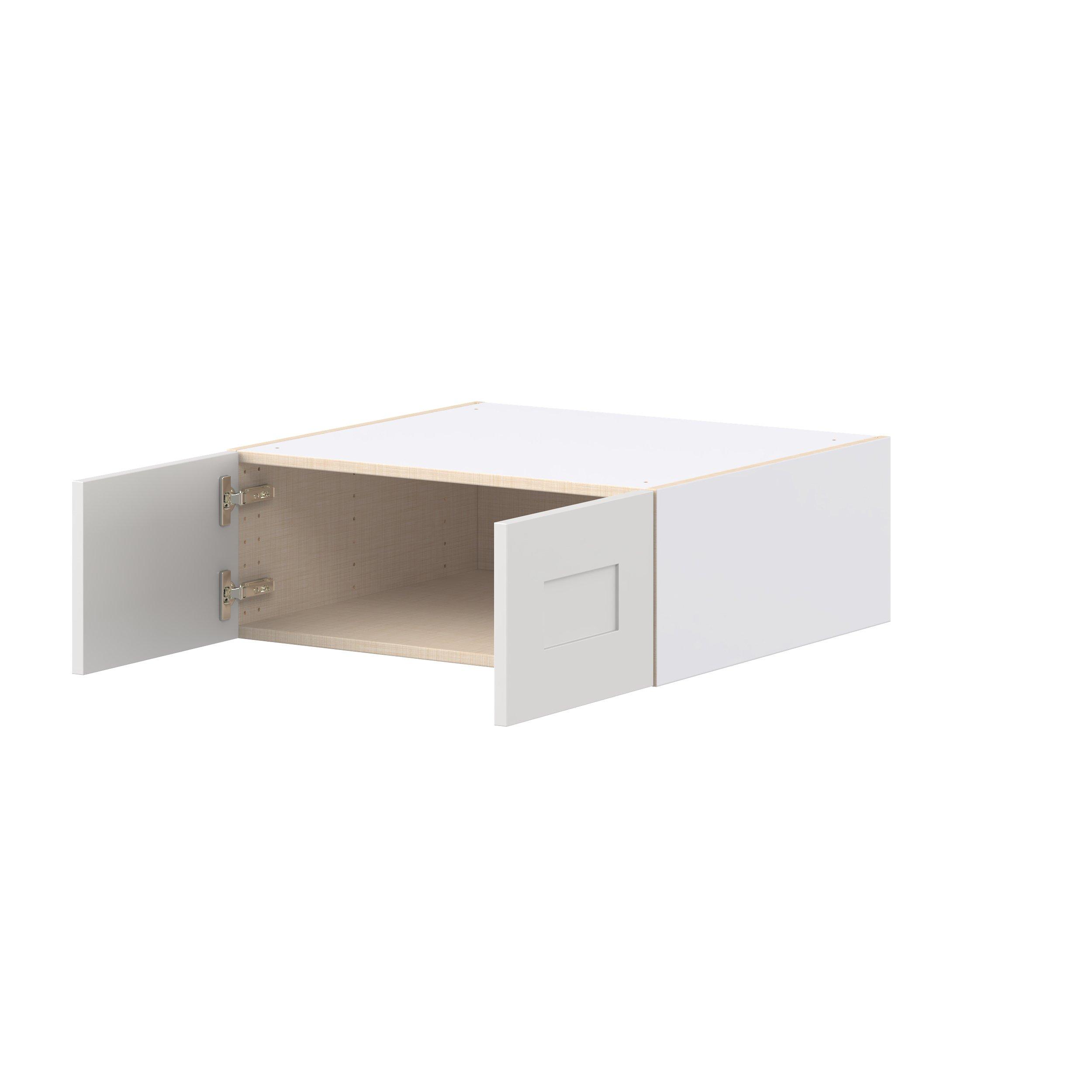 Candler 27 in. Painted Warm White Bridge Wall Cabinet