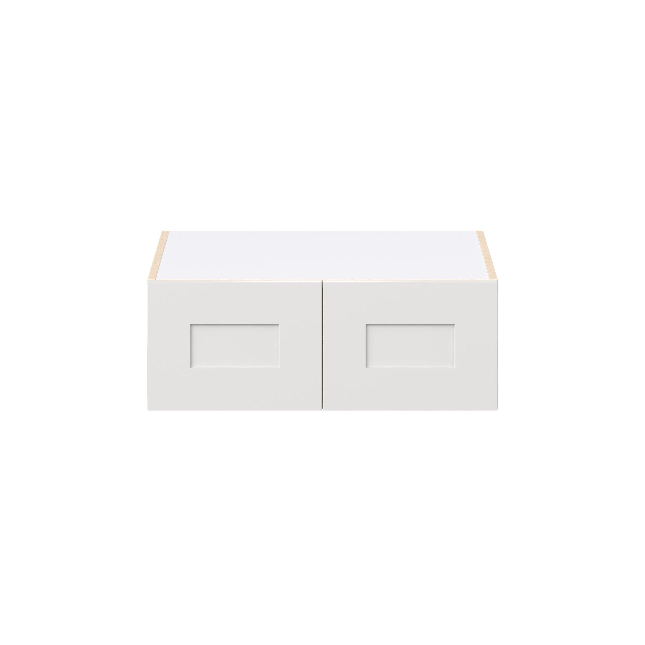 Candler 27 in. Painted Warm White Bridge Wall Cabinet