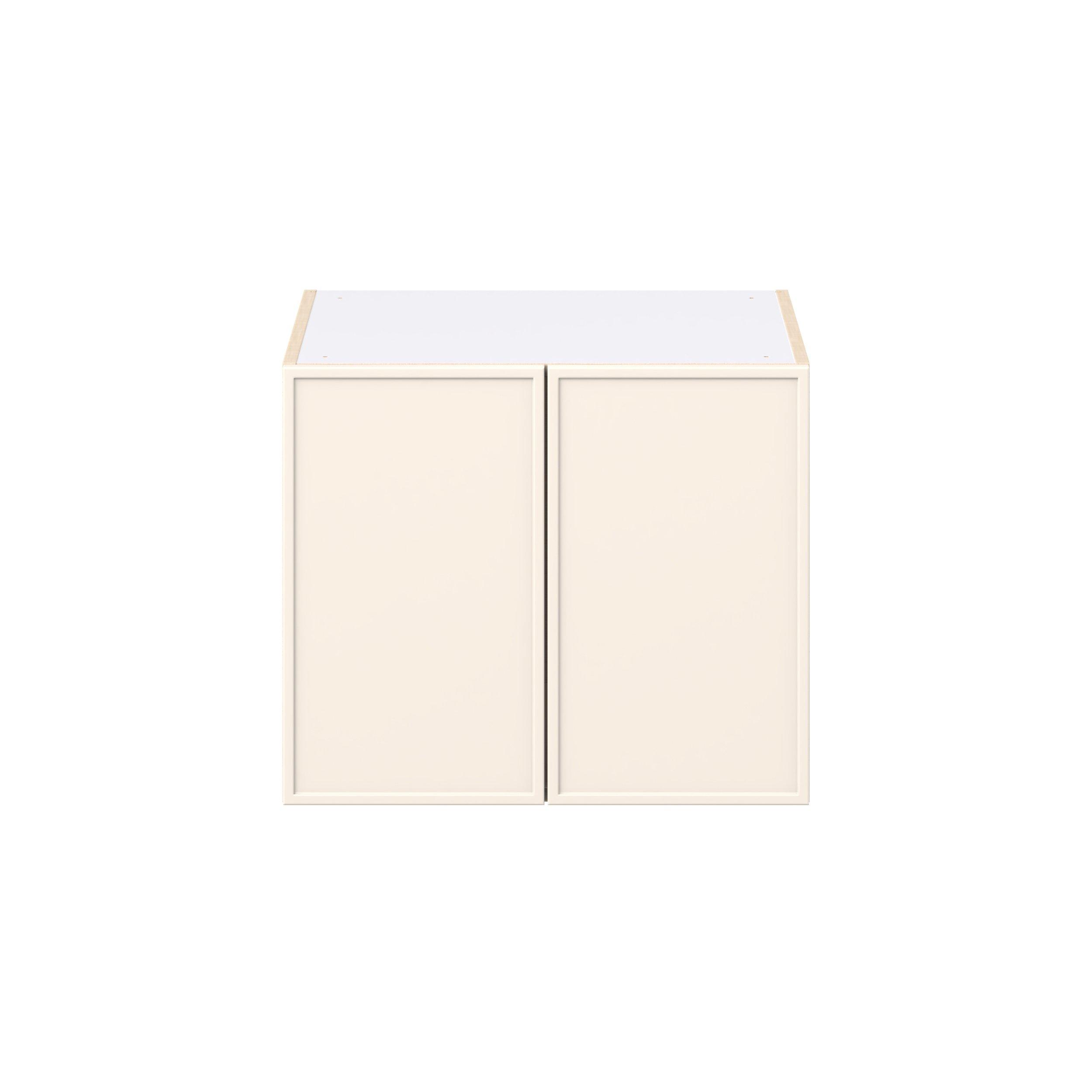 Linden 24 in. Painted Washed Linen Bridge Wall Cabinet