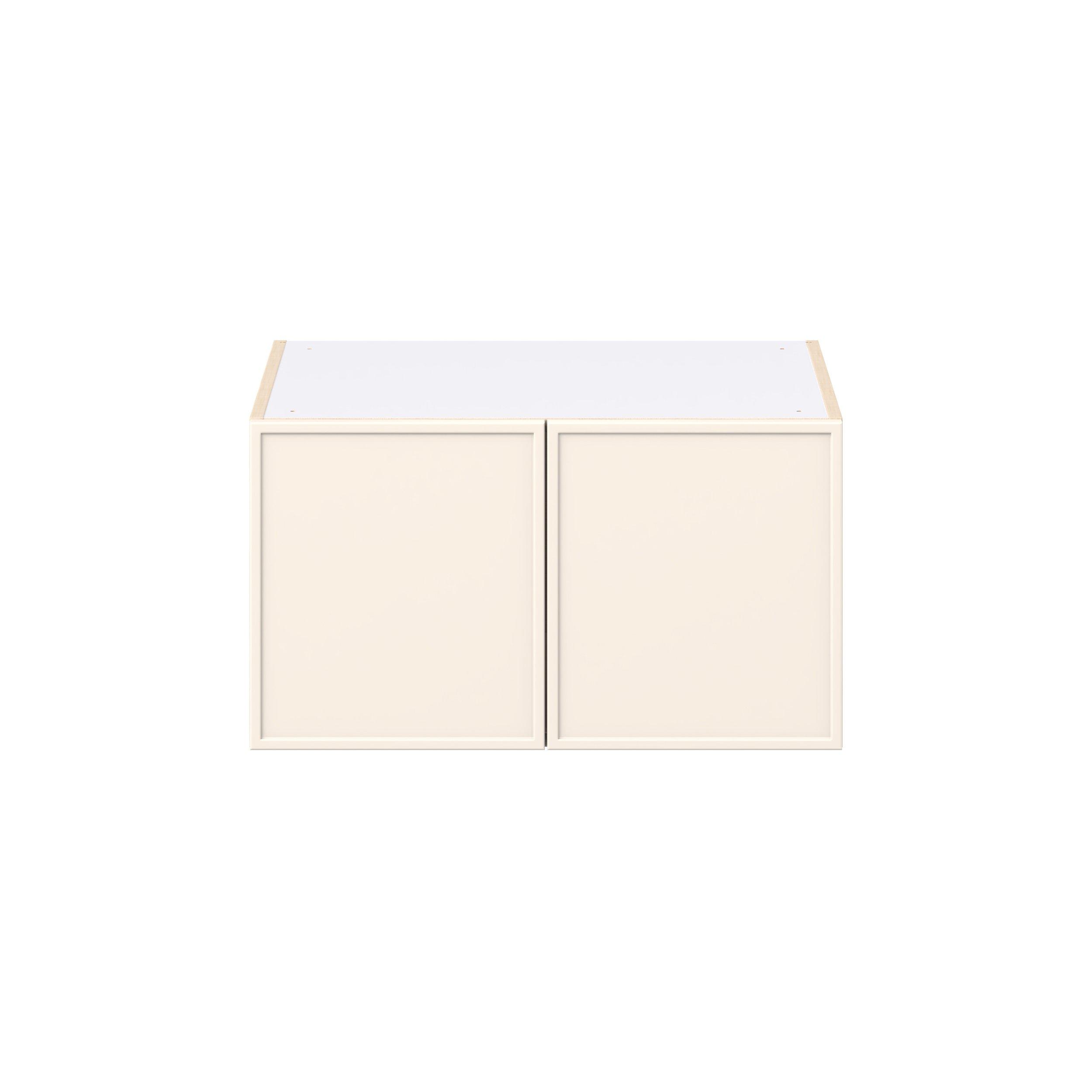 Linden 27 in. Painted Washed Linen Bridge Wall Cabinet