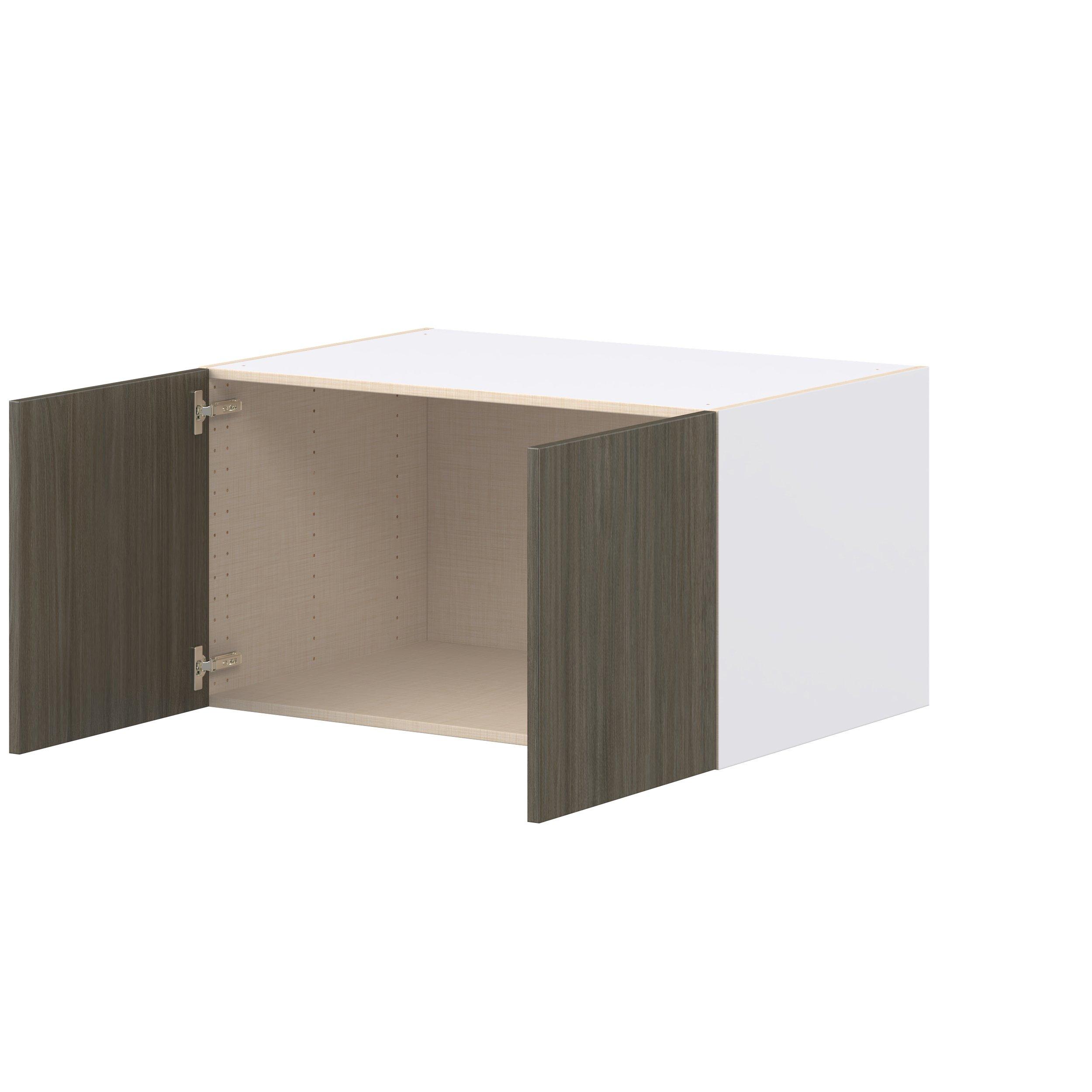 Glenwood 36 in. Burnt Walnut Bridge Wall Cabinet