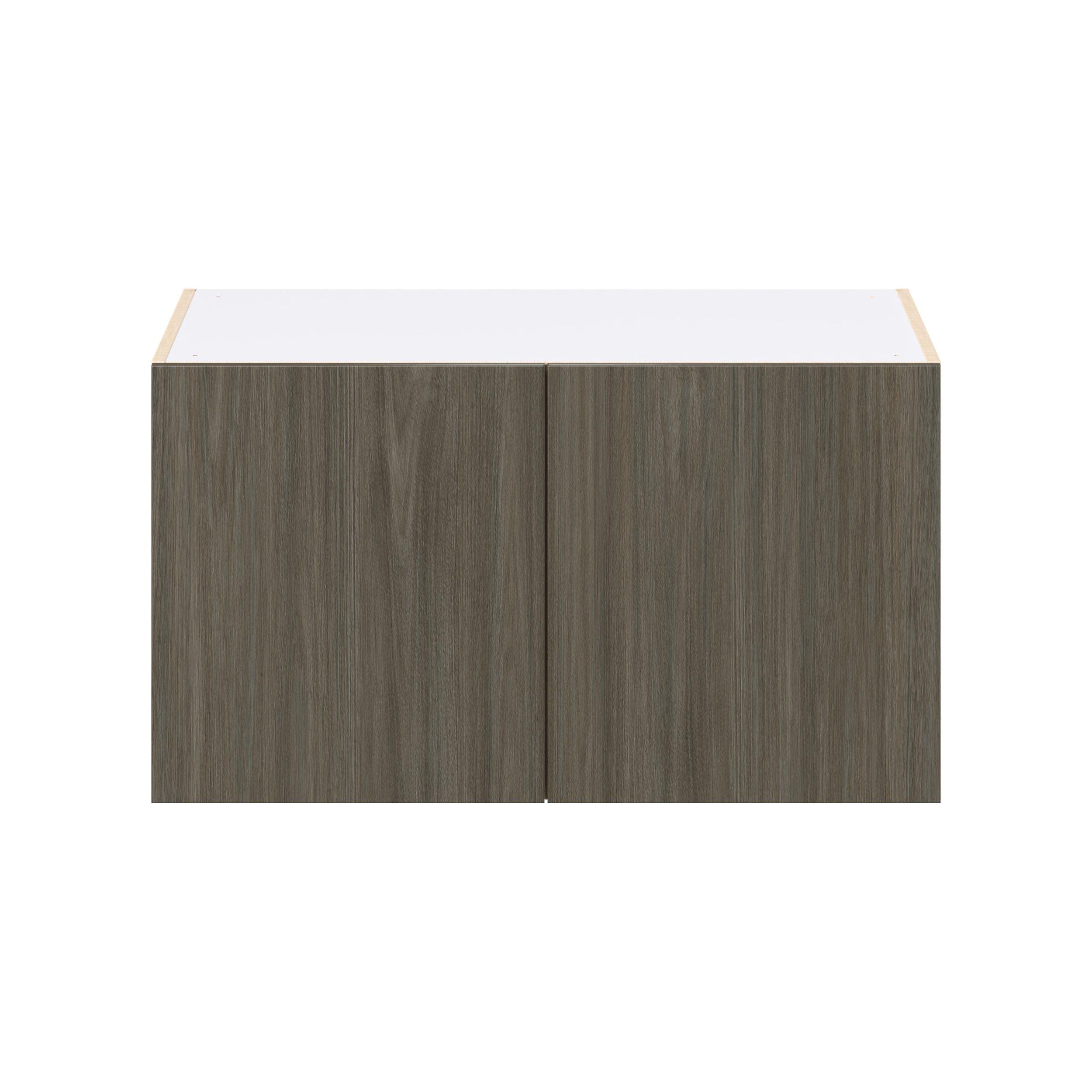 Glenwood 36 in. Burnt Walnut Bridge Wall Cabinet