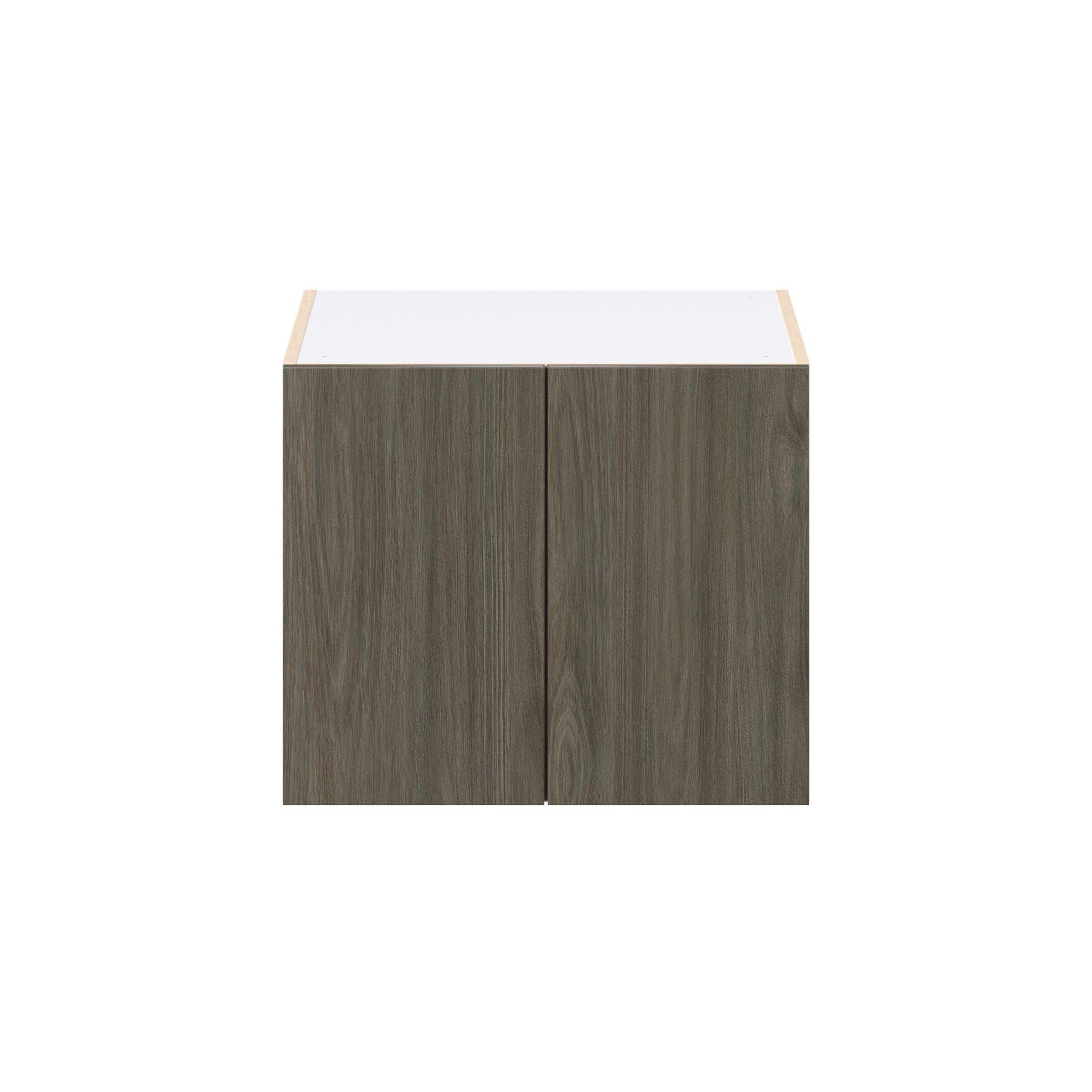 Glenwood 24 in. Burnt Walnut Bridge Wall Cabinet