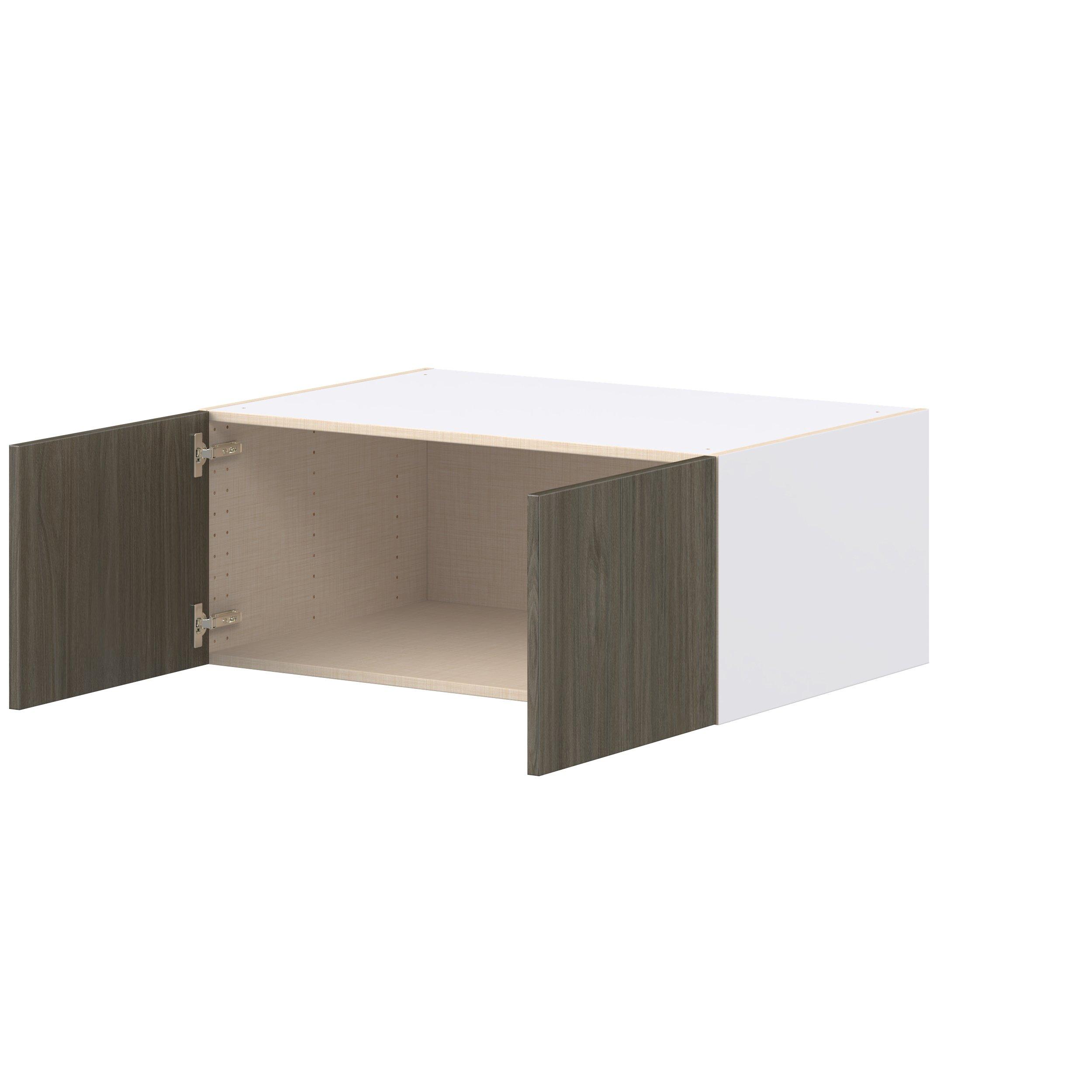 Glenwood 36 in. Burnt Walnut Bridge Wall Cabinet